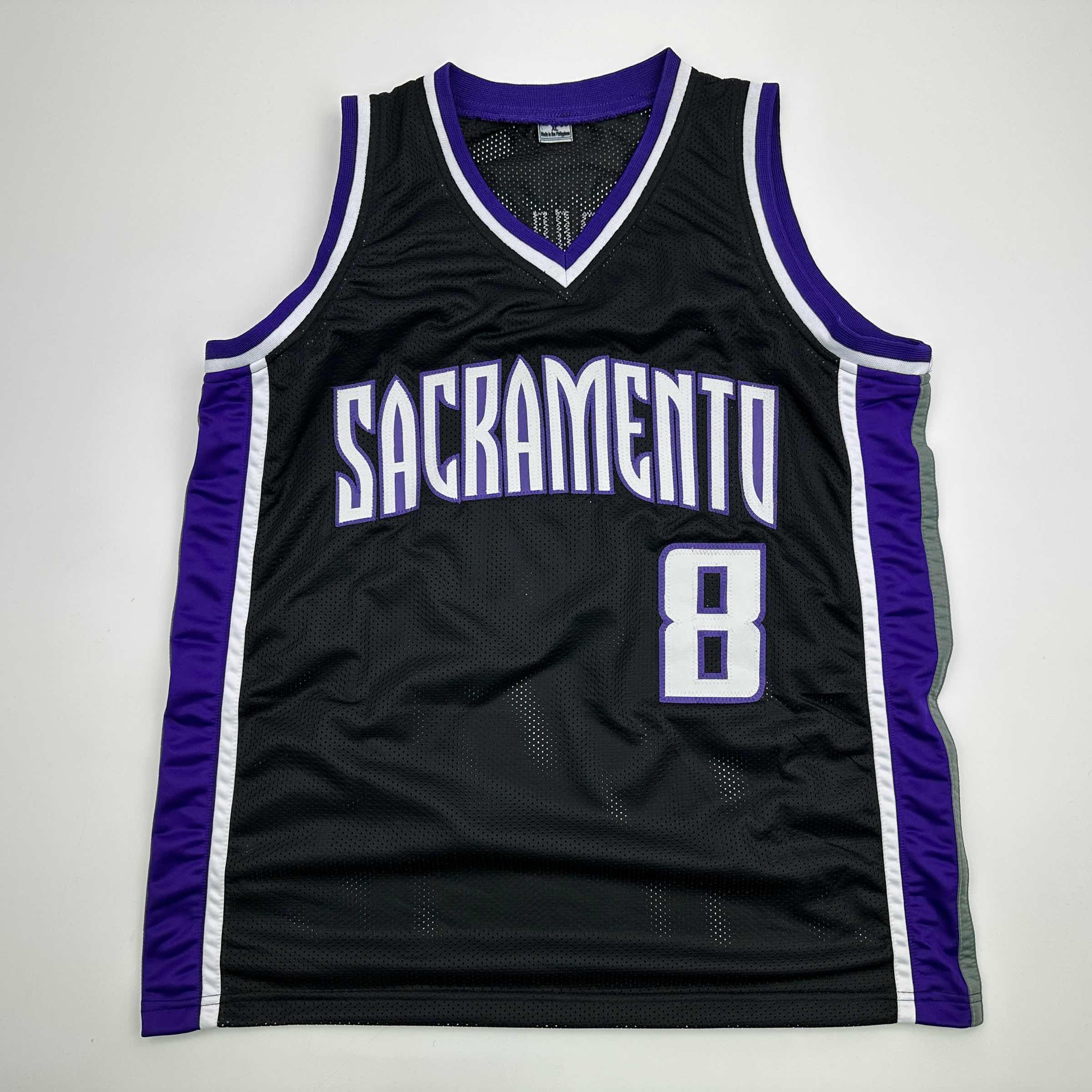 Facsimile Autographed Zach LaVine Sacramento Black Reprint Laser Auto Basketball Jersey Size Men's XL