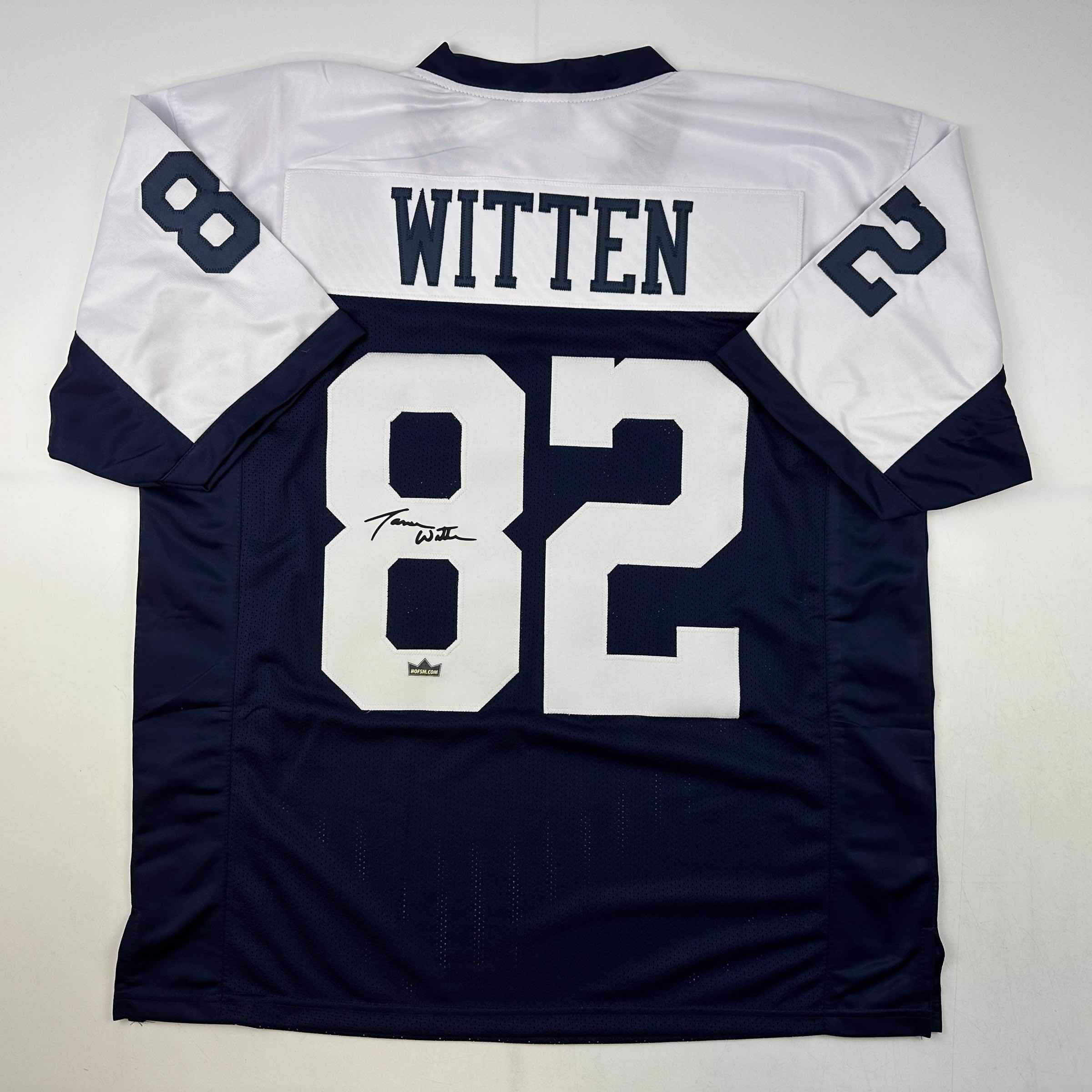 Facsimile Autographed Jason Witten Dallas Thanksgiving Day Reprint Laser Auto Football Jersey Size Men's XL