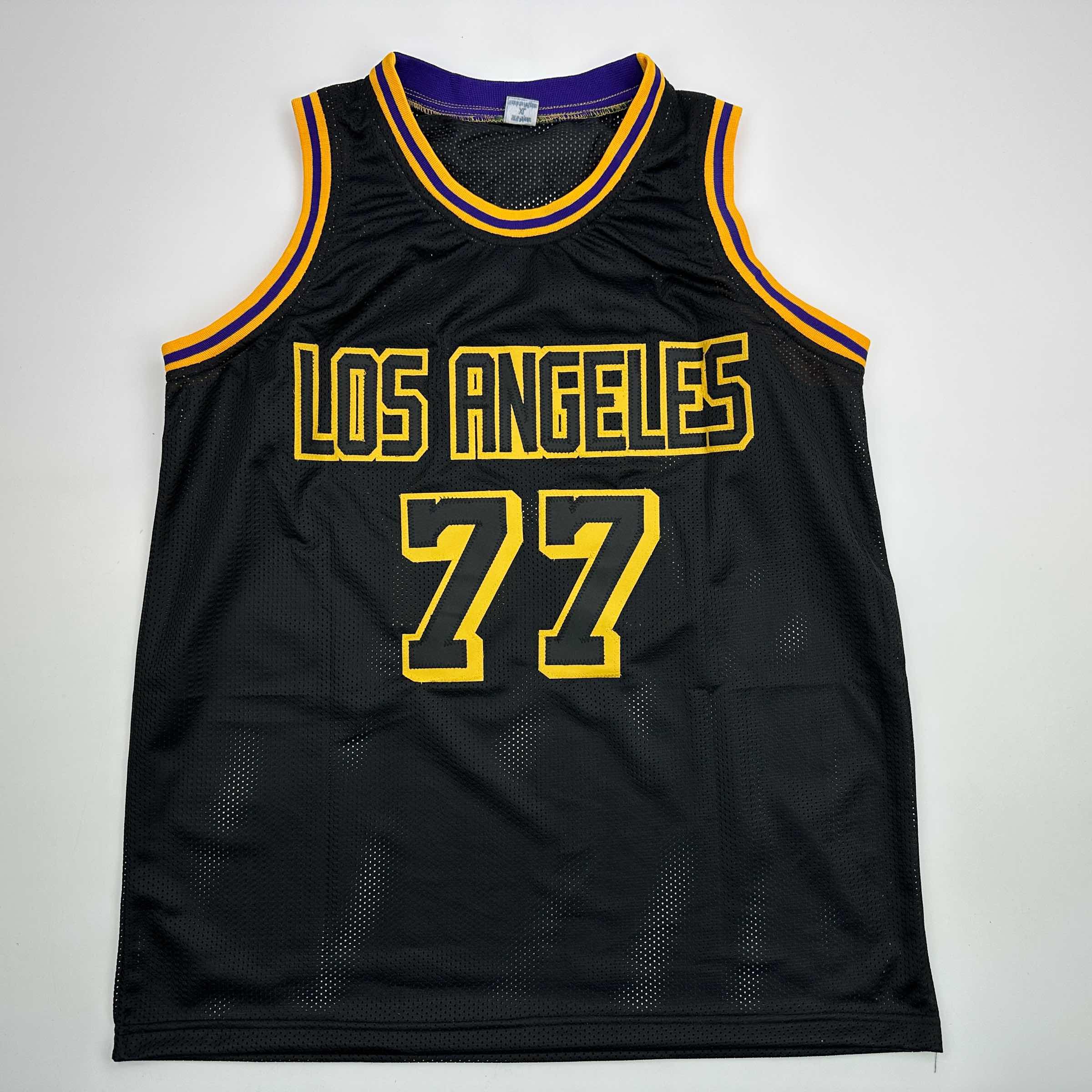Facsimile Autographed Luka Doncic Los Angeles LA Black Mamba Reprint Laser Auto Basketball Jersey Size Men's XL