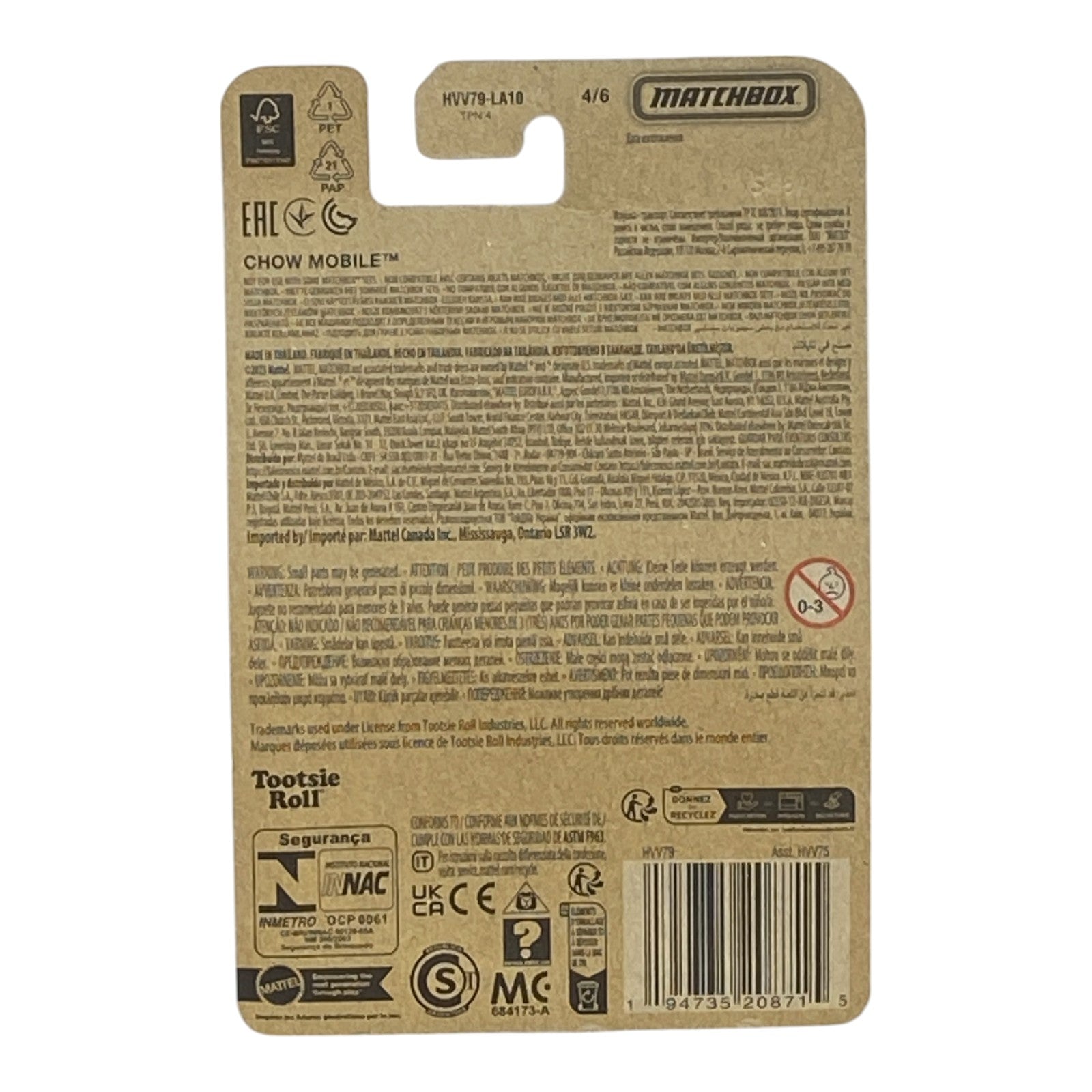 Matchbox Chow Mobile - Sweet Rides Series 5/6