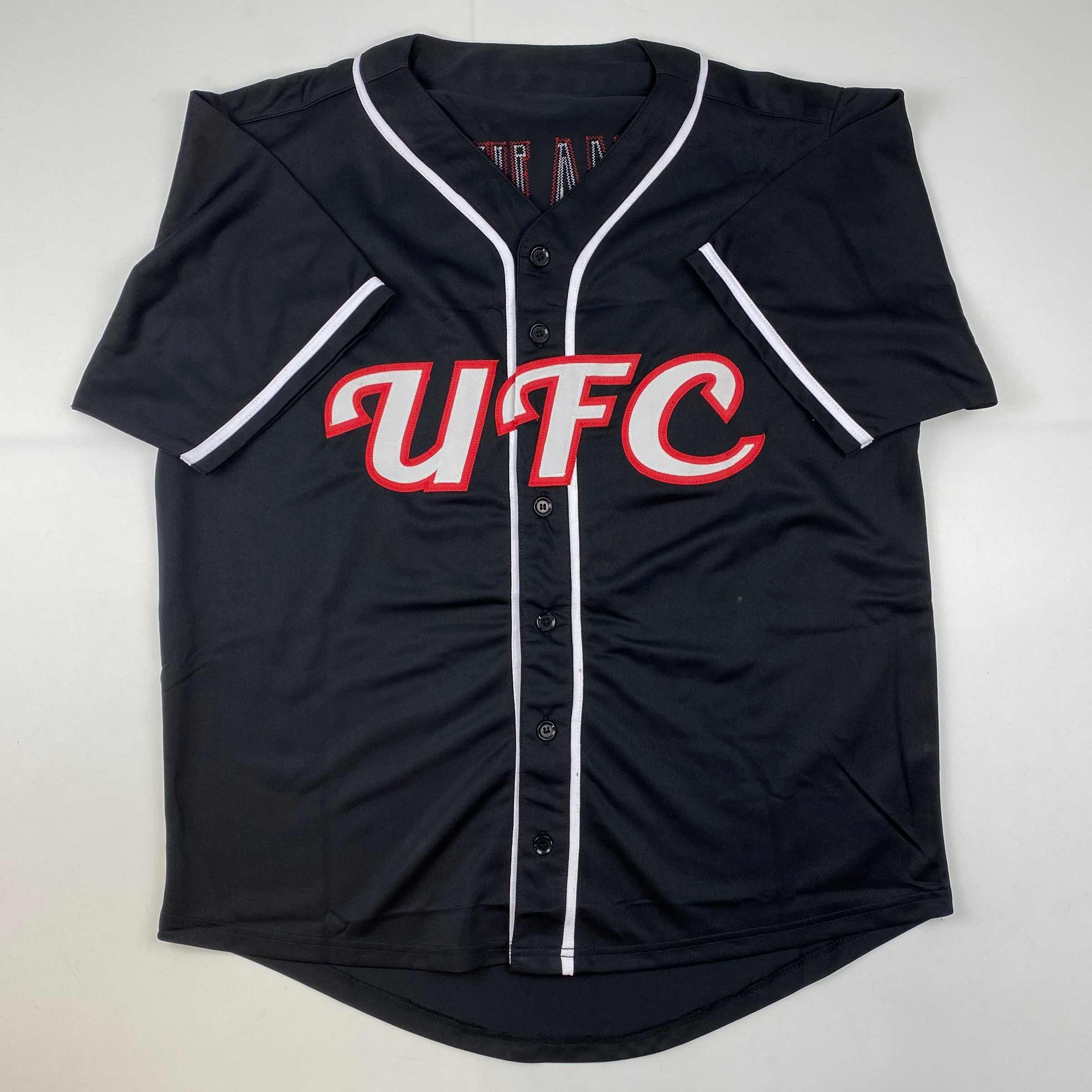 Autographed/Signed Thug Rose Namajunas UFC MMA Black Ultimate Fighting Jersey Shirt PSA/DNA COA