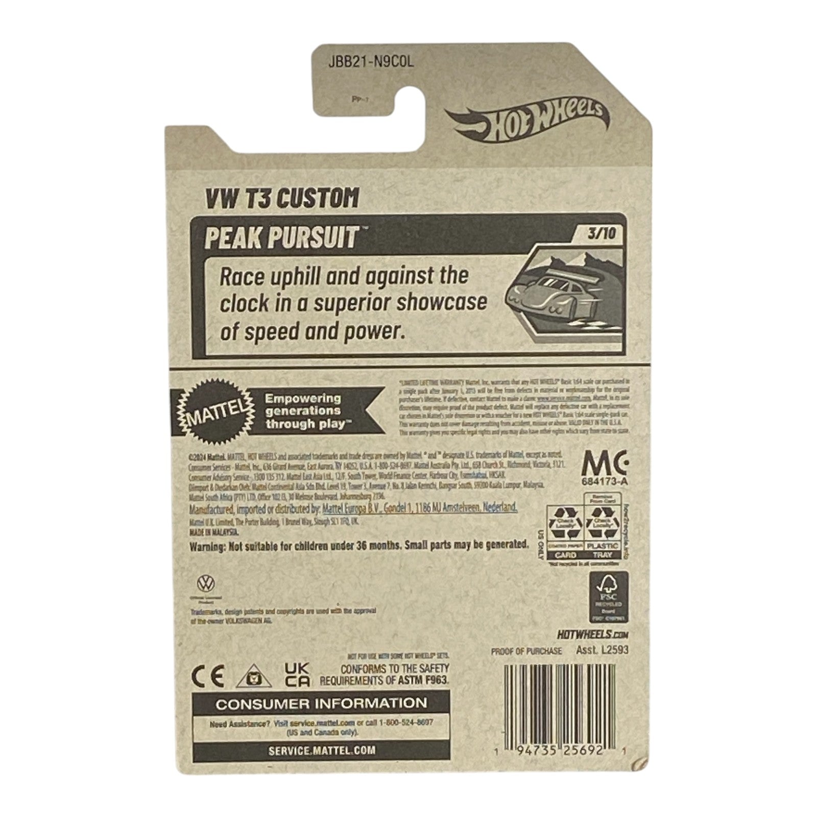 Hot Wheels VW T3 Custom - Peak Pursuit Series 3/10