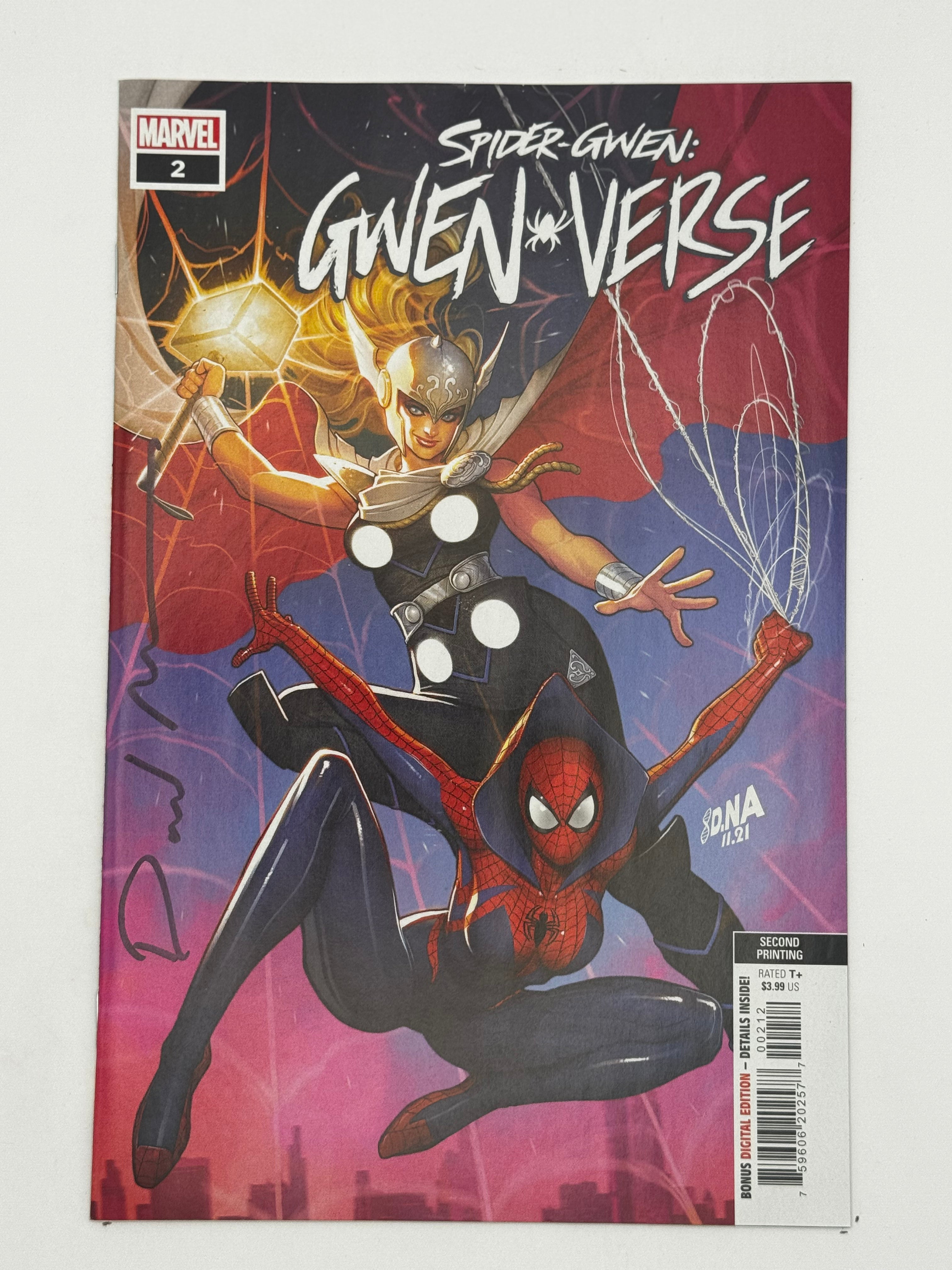 [Signed by David Nakayama] SPIDER-GWEN: GWENVERSE #2 2ND PTG ART CHANGE DAVID NAKAYAMA VAR