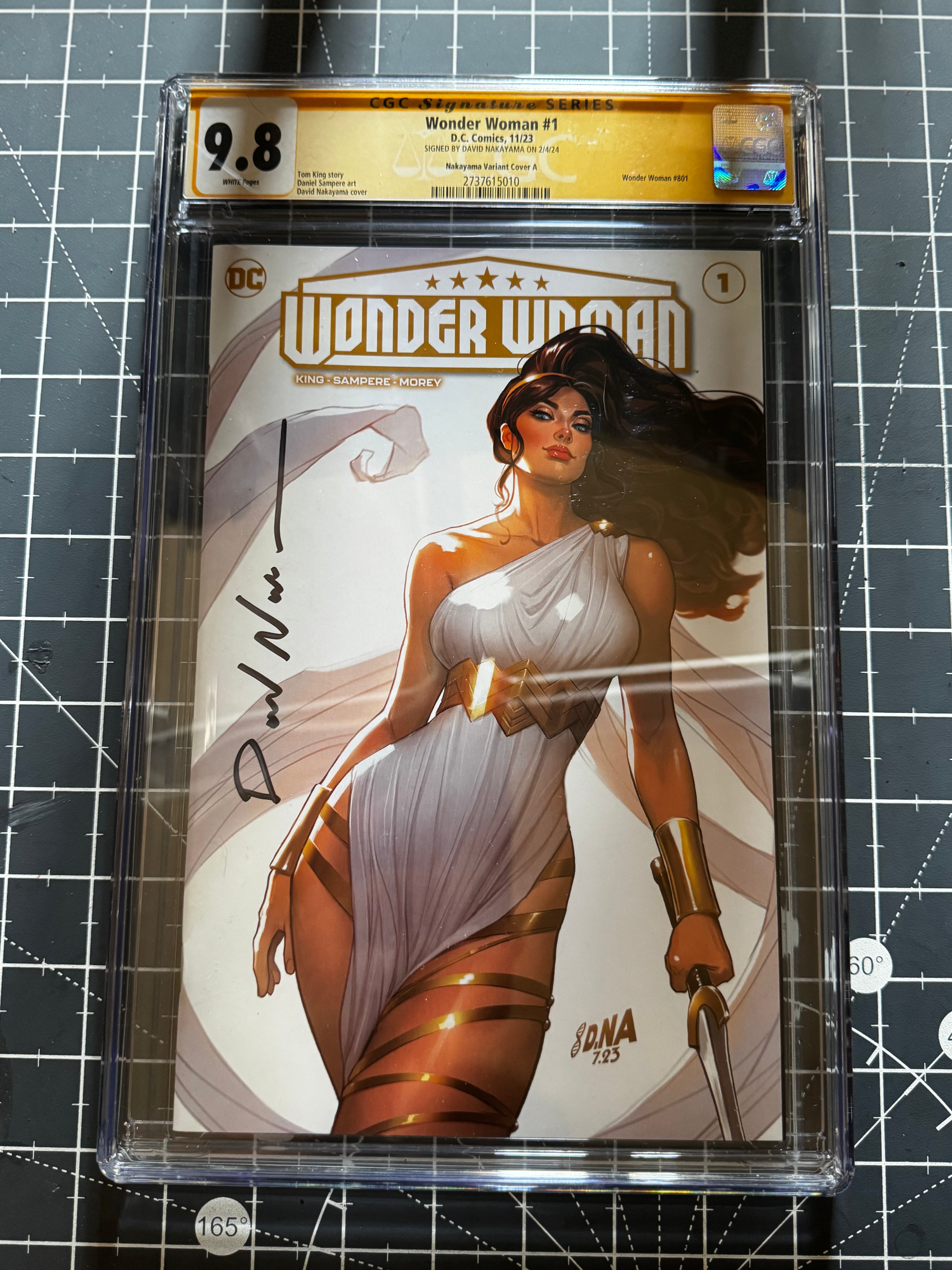 Wonder Woman #1 Signed by David Nakayama CGC 9.8 Yellow Label Nakayama Exclusive Var