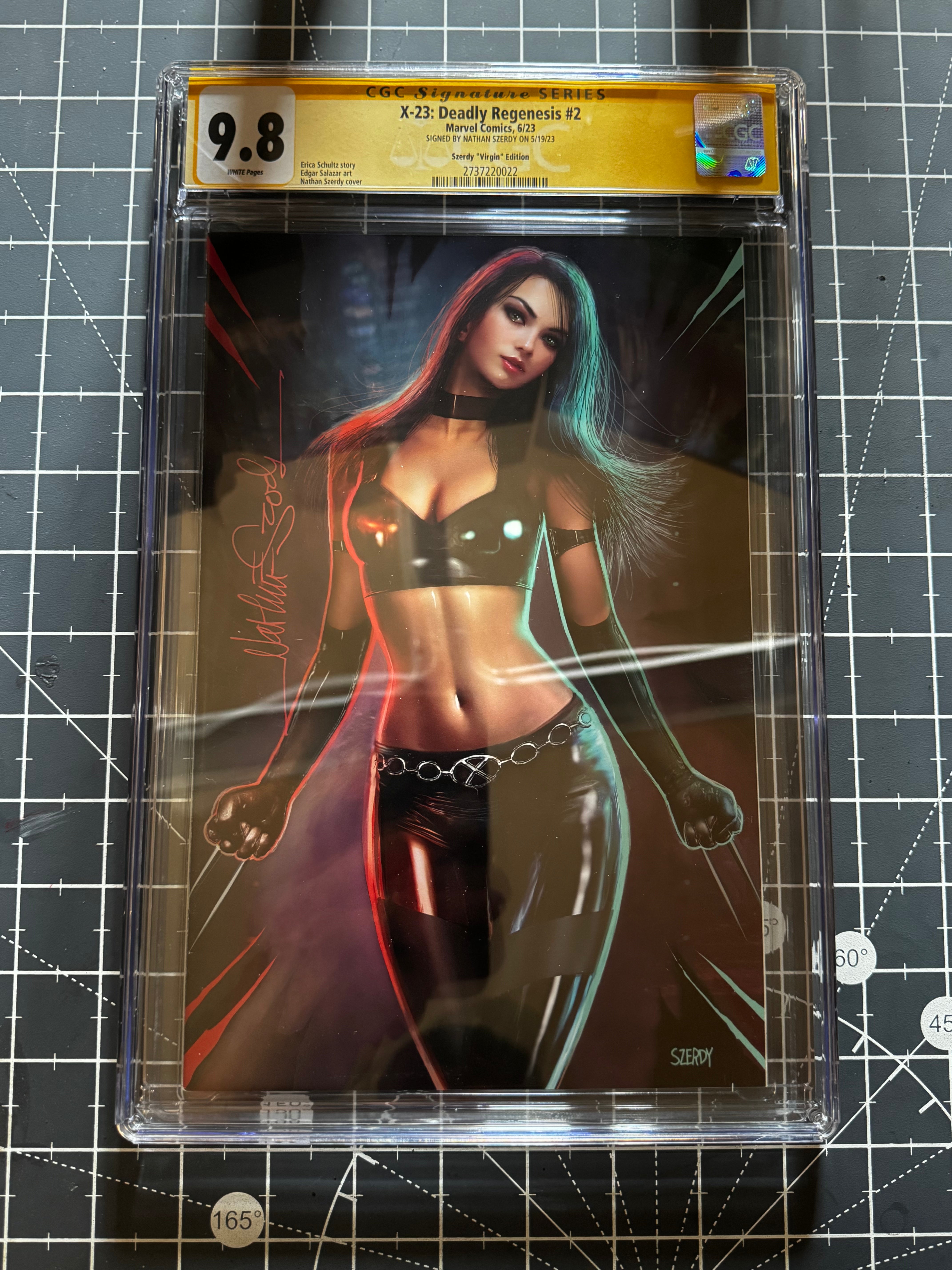 X-23 Deadly Regenesis #2 Virgin Signed by Nathan Szerdy CGC 9.8 Yellow Label Szerdy Exclusive Var