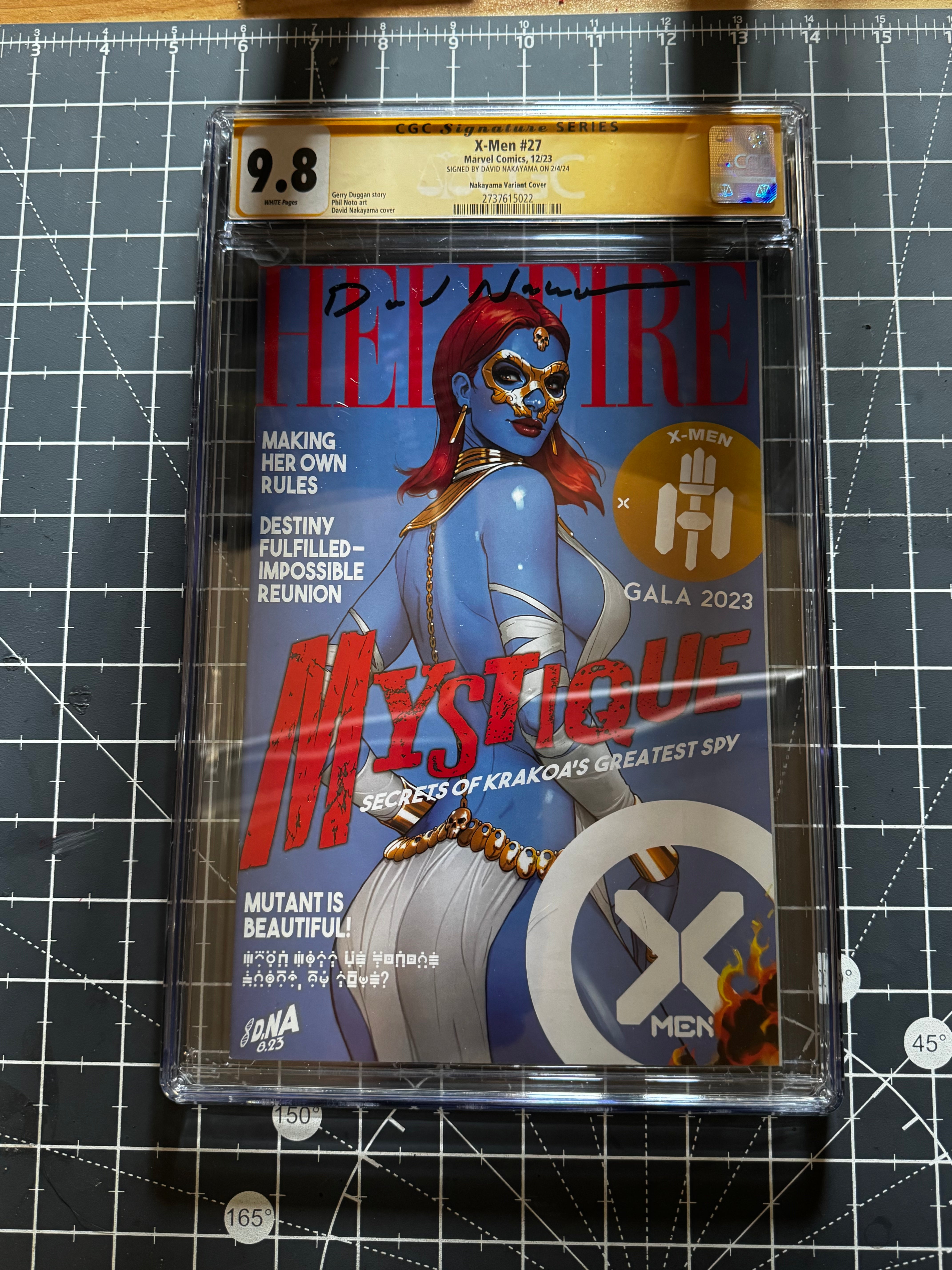 X-Men #27 Signed by David Nakayama CGC 9.8 Yellow Label Nakayama Exclusive Var