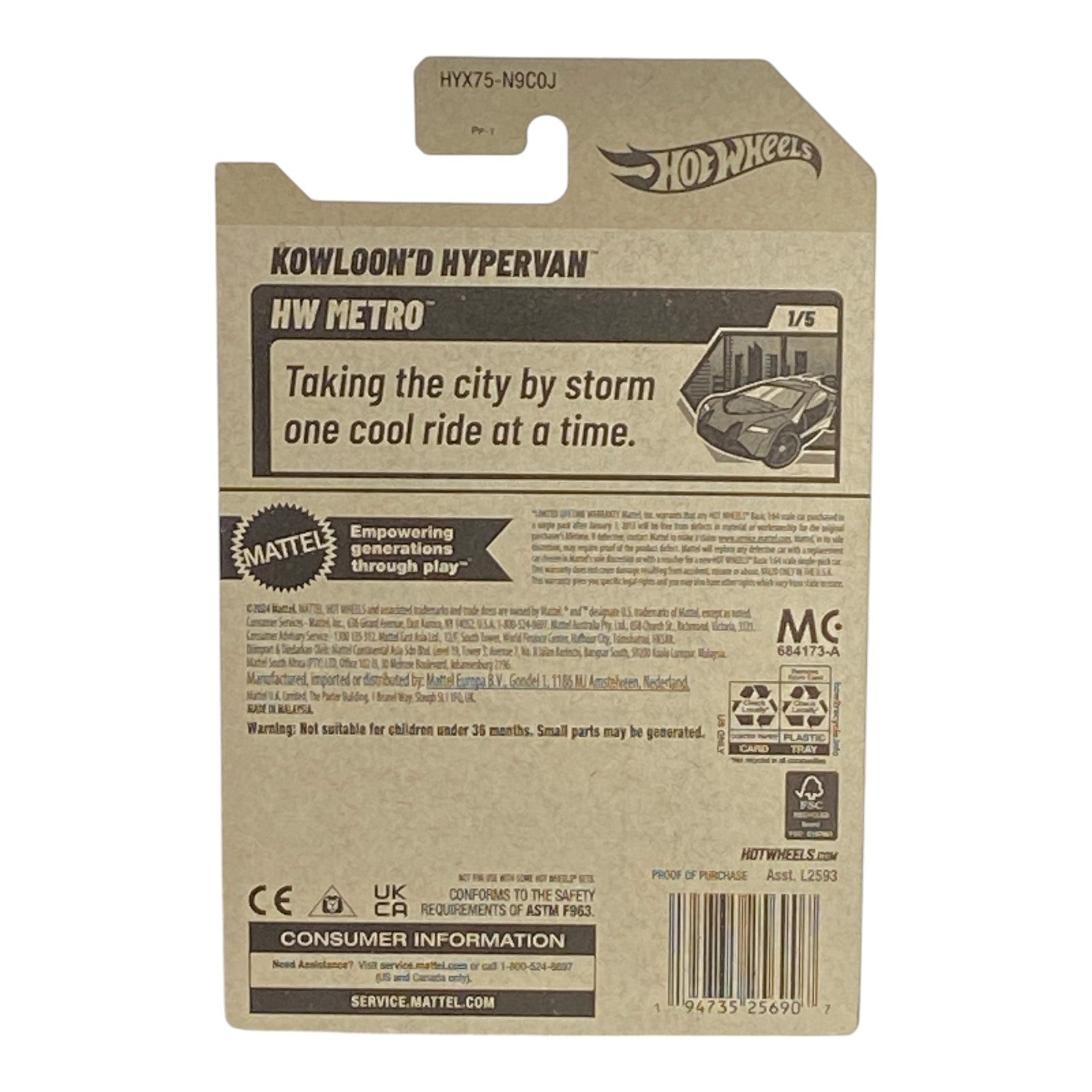 Hot Wheels Kowloon'd Hypervan - Metro Series 1/5