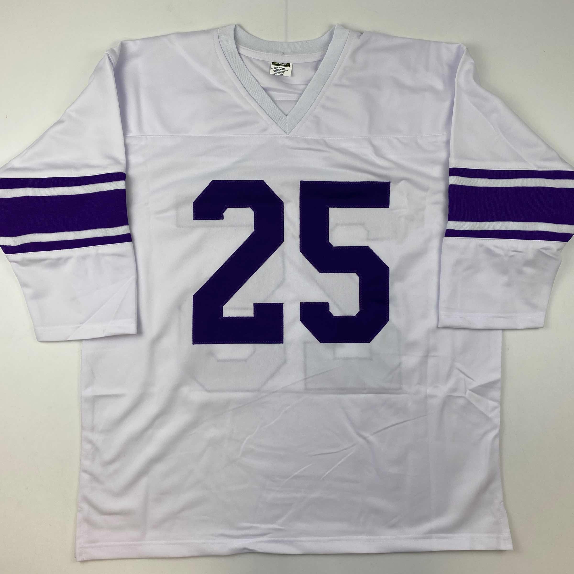 Autographed/Signed YA Y.A. Tittle Inscribed Geaux Tigers LSU White College Football Jersey JSA COA