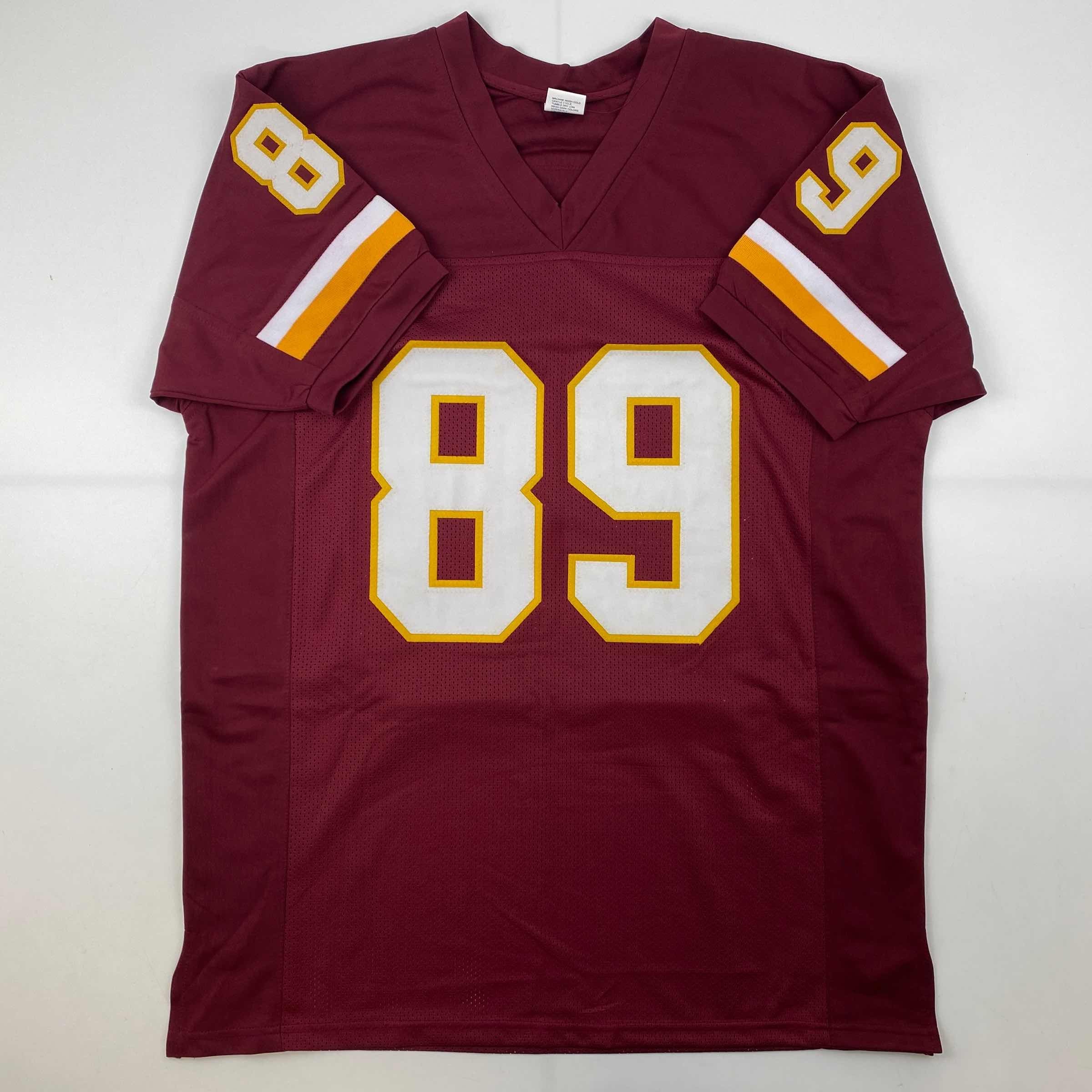 Facsimile Autographed Santana Moss Washington Red Reprint Laser Auto Football Jersey Size Men's XL