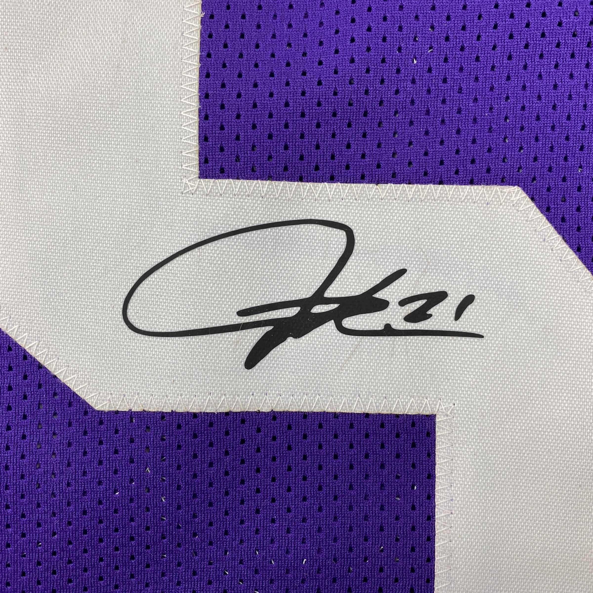 Facsimile Autographed LaDainian Tomlinson TCU Purple Reprint Laser Auto College Football Jersey Size Men's XL