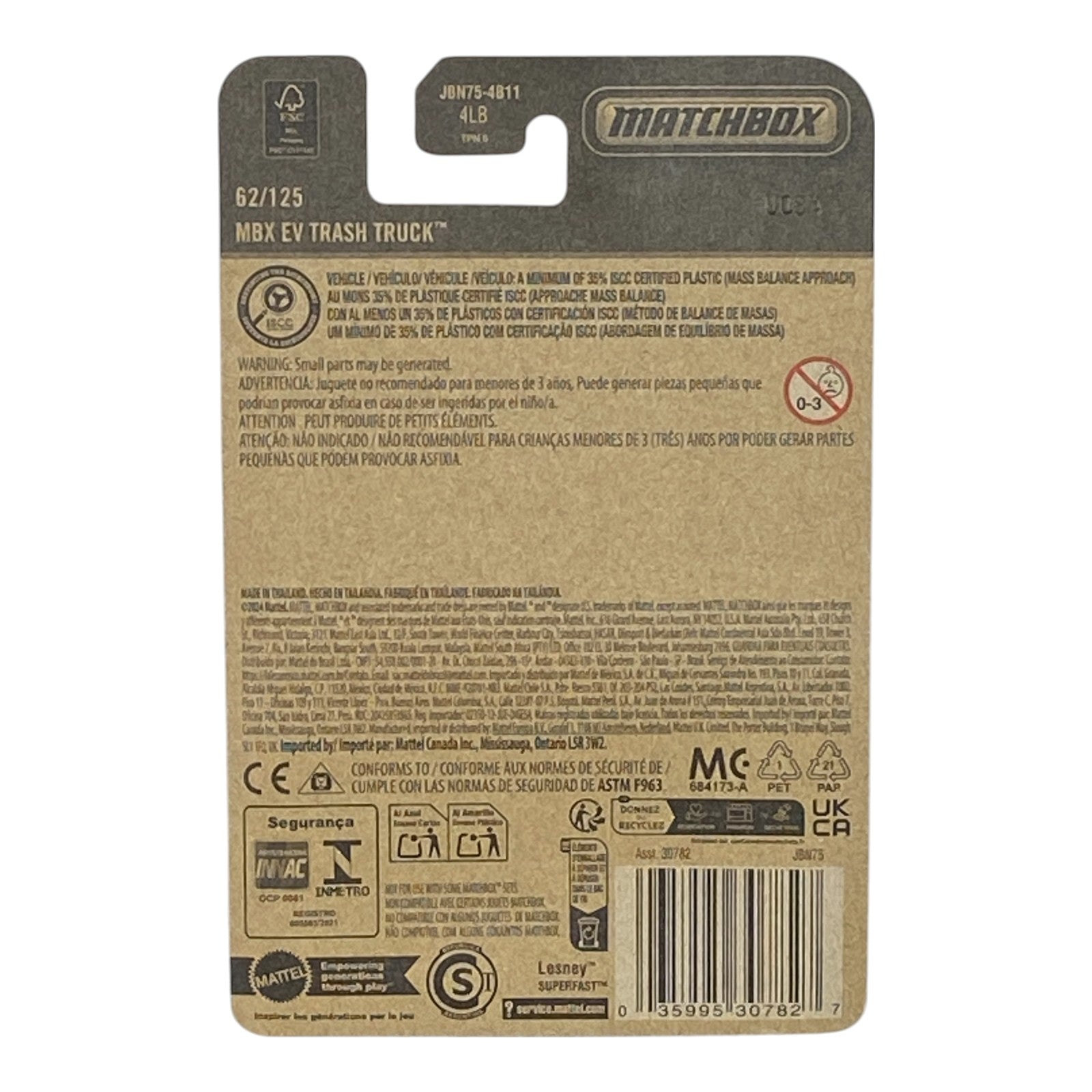 Matchbox MBX EV Trash Truck - Matchbox 2025 Series 62/125