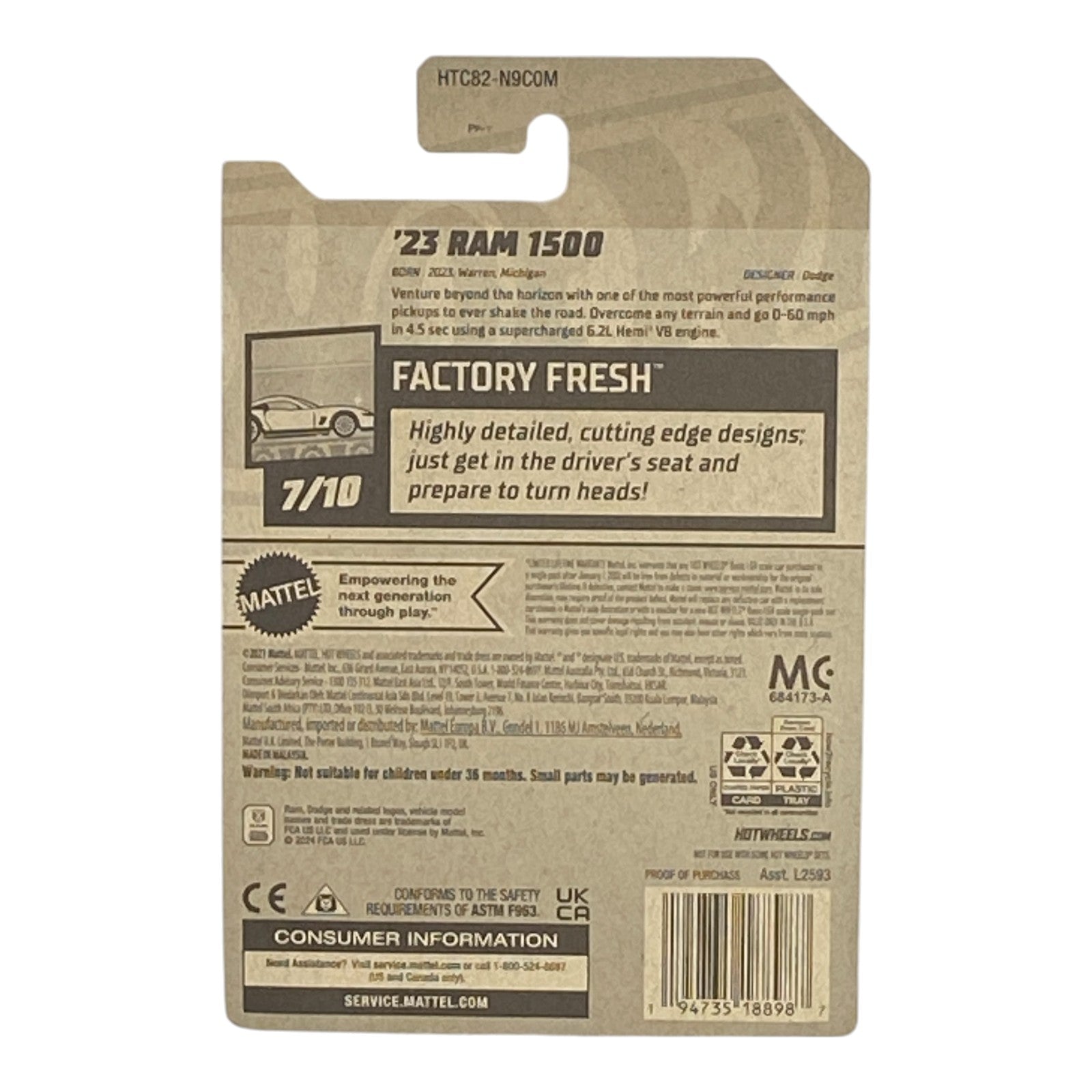 Hot Wheels '23 Ram 1500 - Factory Fresh Series 7/10