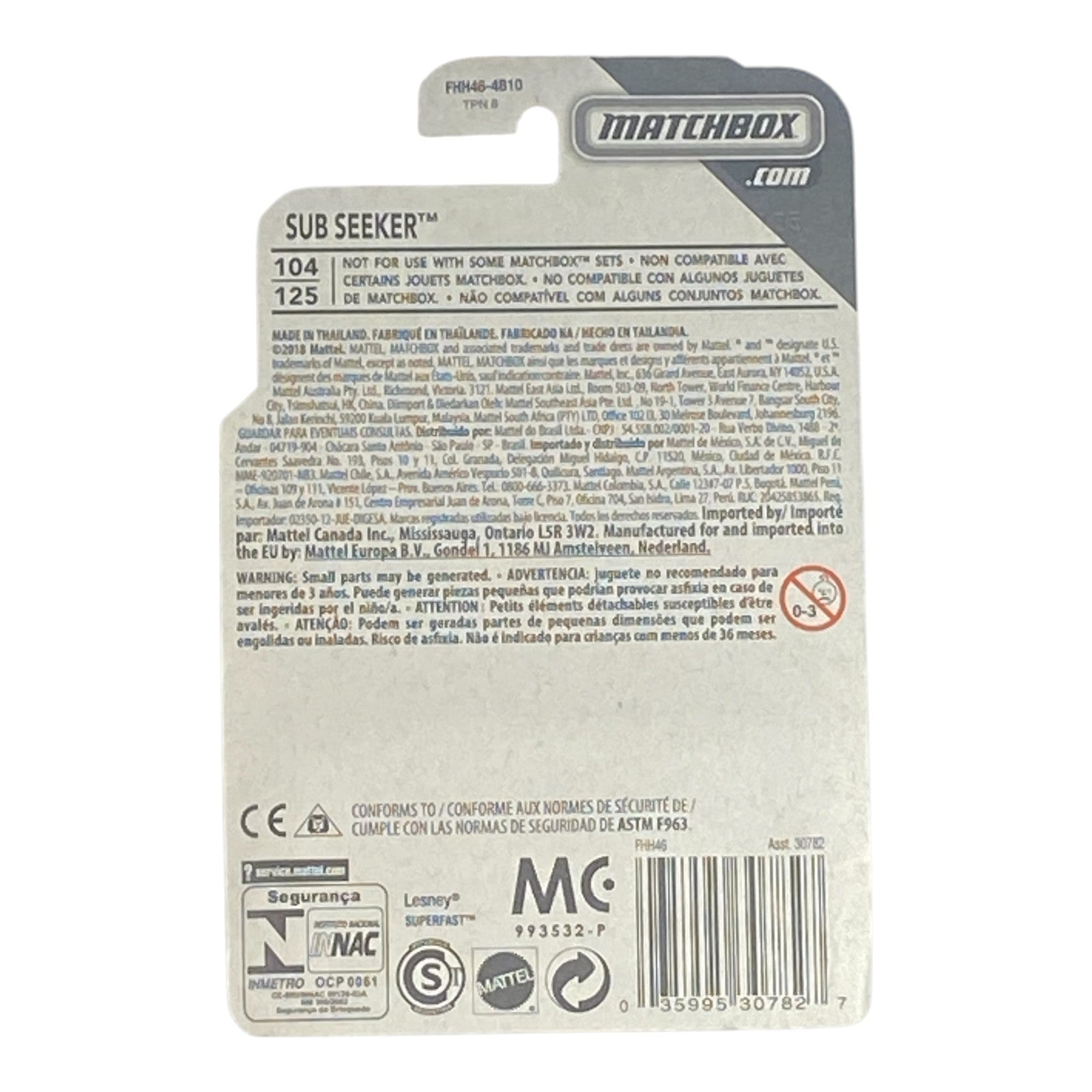 Matchbox Sub Seeker - MBX Road Trip Series 27/35