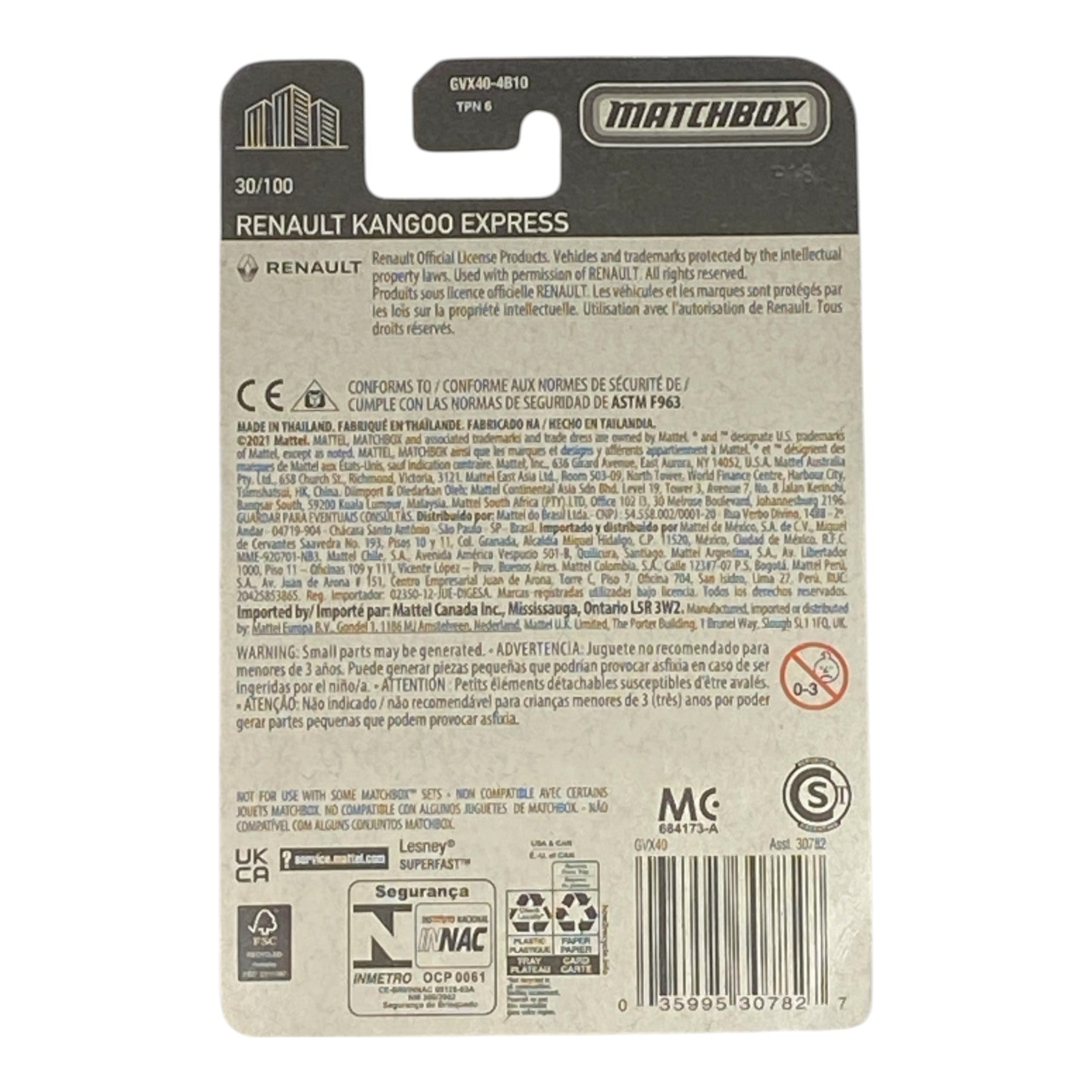 Matchbox Renault Kangoo (Locksmith) - Matchbox Series 30/100