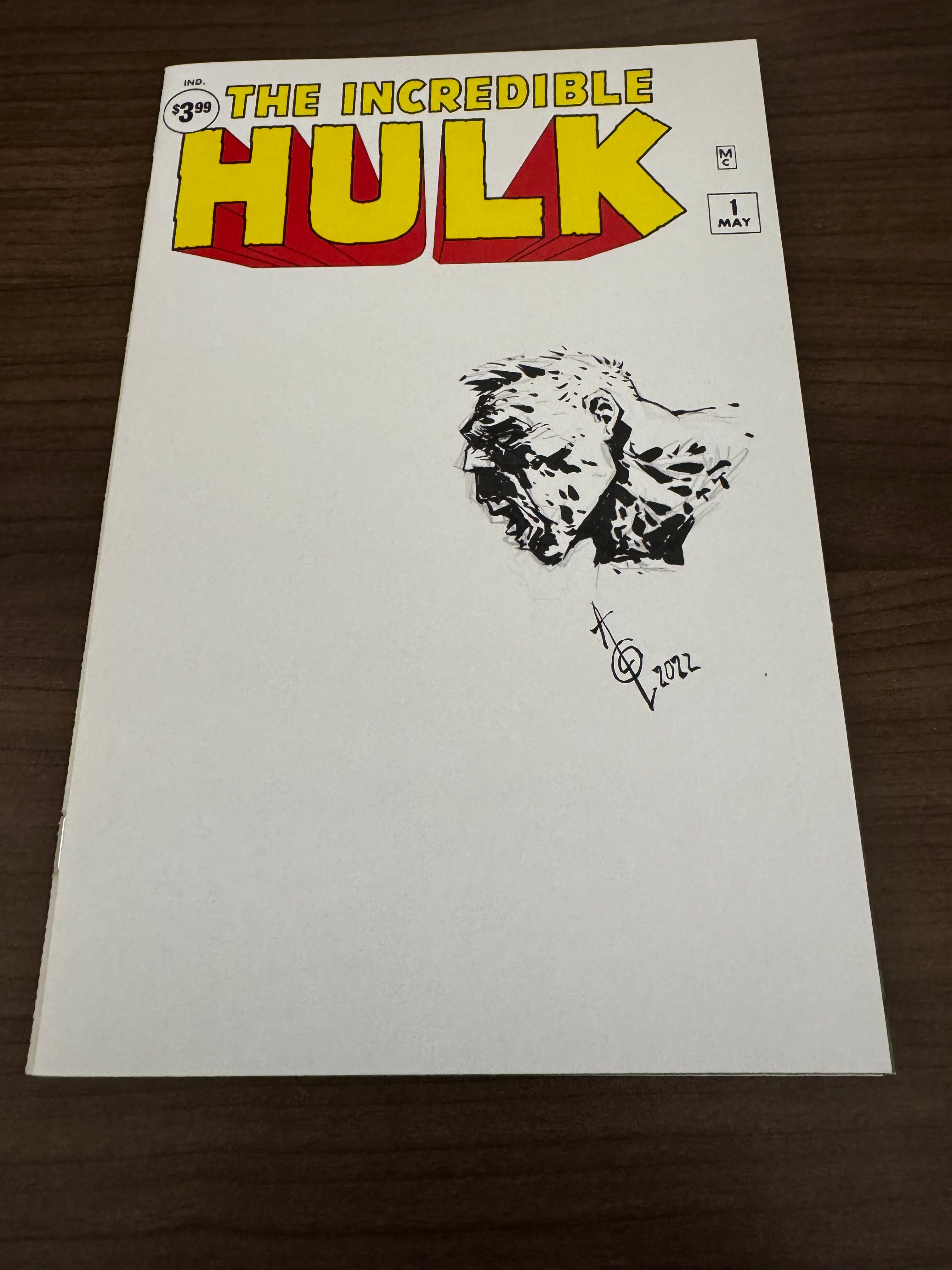 Incredible Hulk #1 Facsimile Ed. Remarque Alan Quah-image