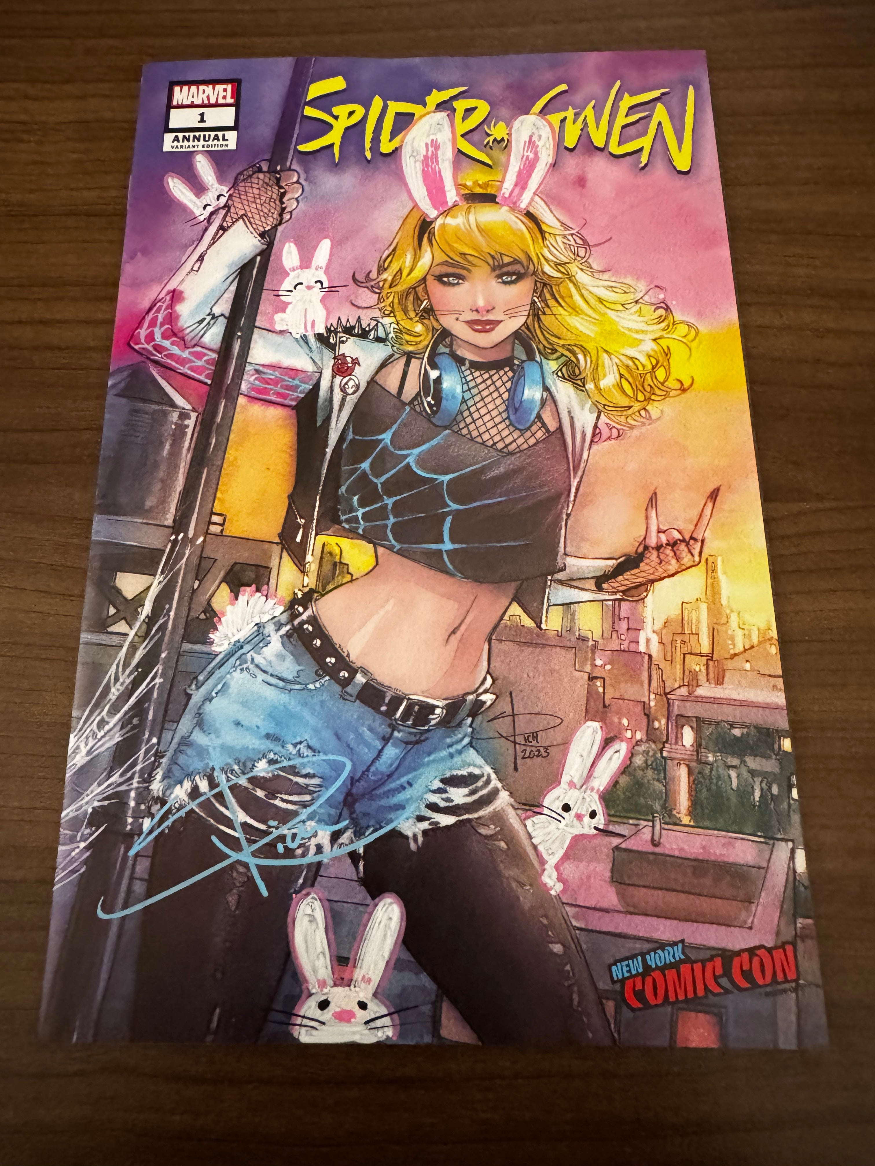 Spider Gwen Annual #1 Exclusive Sabine Rich Remarque Bunnies-image