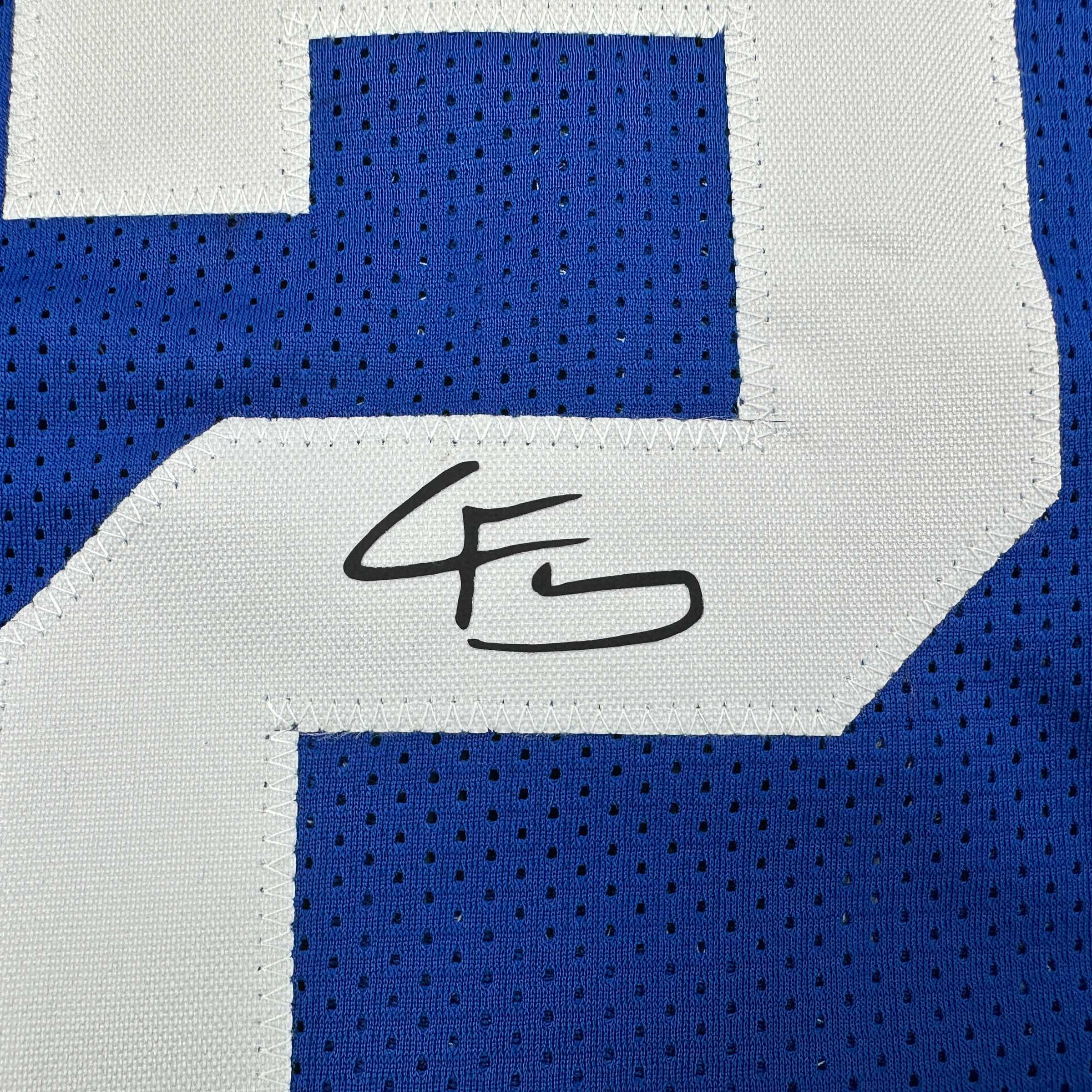Facsimile Autographed Cooper Flagg Duke Blue Reprint Laser Auto College Basketball Jersey Size Men's XL