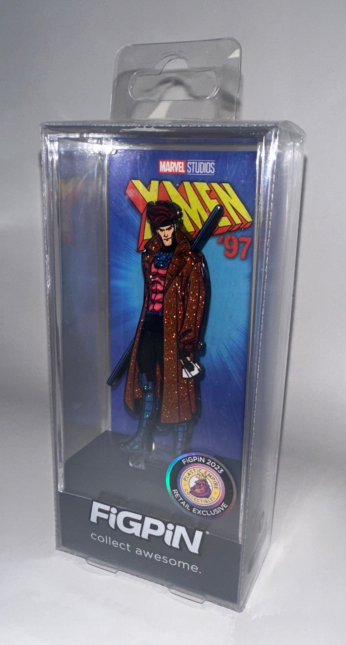 FiGPiN X-MEN 97- ROGUE AND GAMBIT GLITTER VARIANT ENAMEL PIN SET