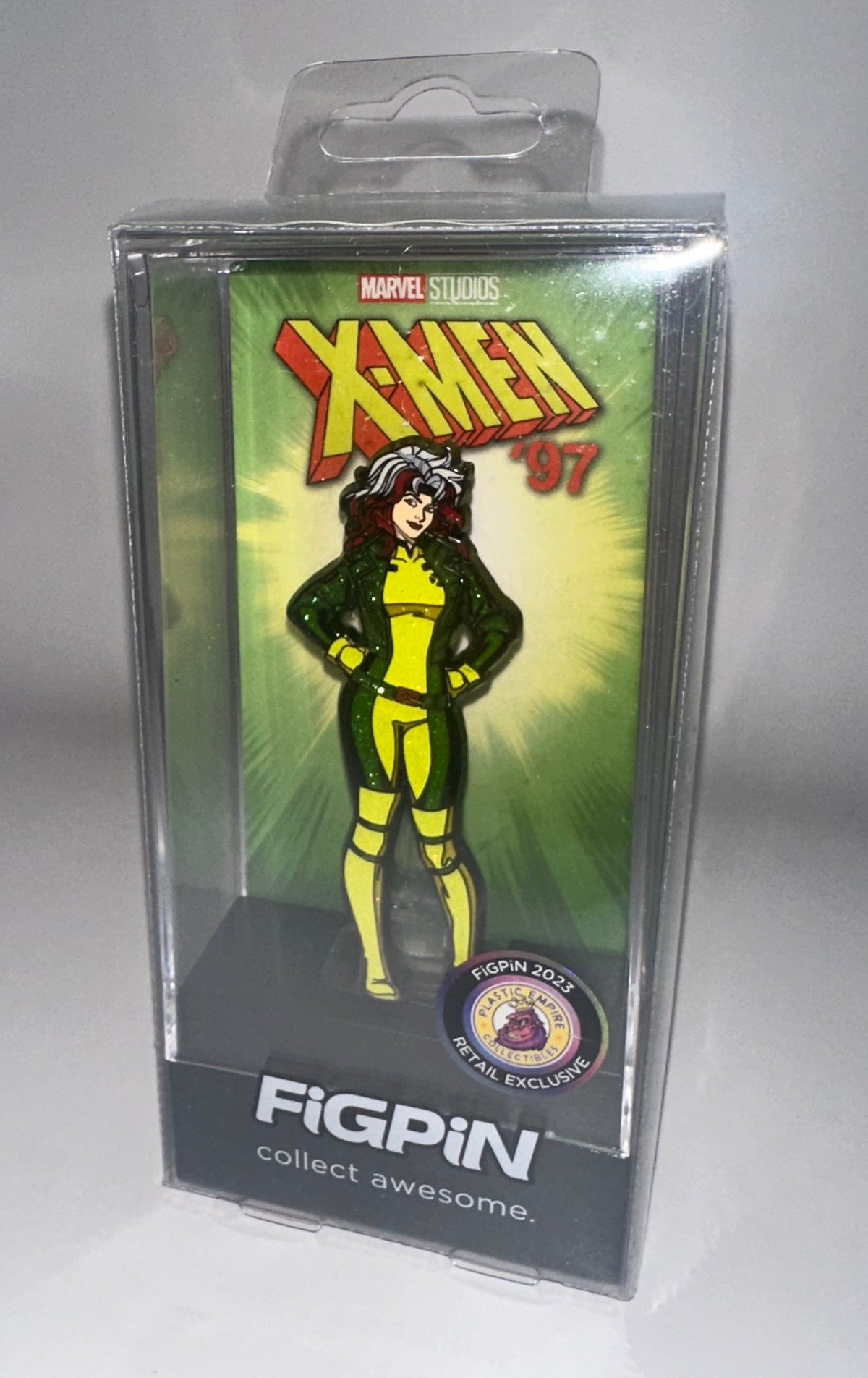 FiGPiN X-MEN 97- ROGUE AND GAMBIT GLITTER VARIANT ENAMEL PIN SET