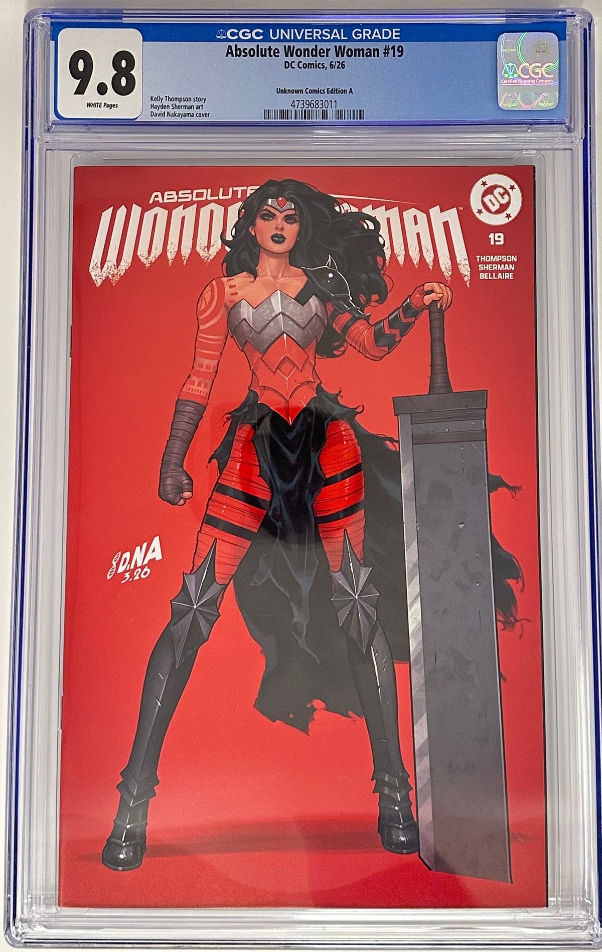 ABSOLUTE WONDER WOMAN #19 CGC 9.8 BLUE LABEL DAVID NAKAYAMA VAR [IN STOCK]