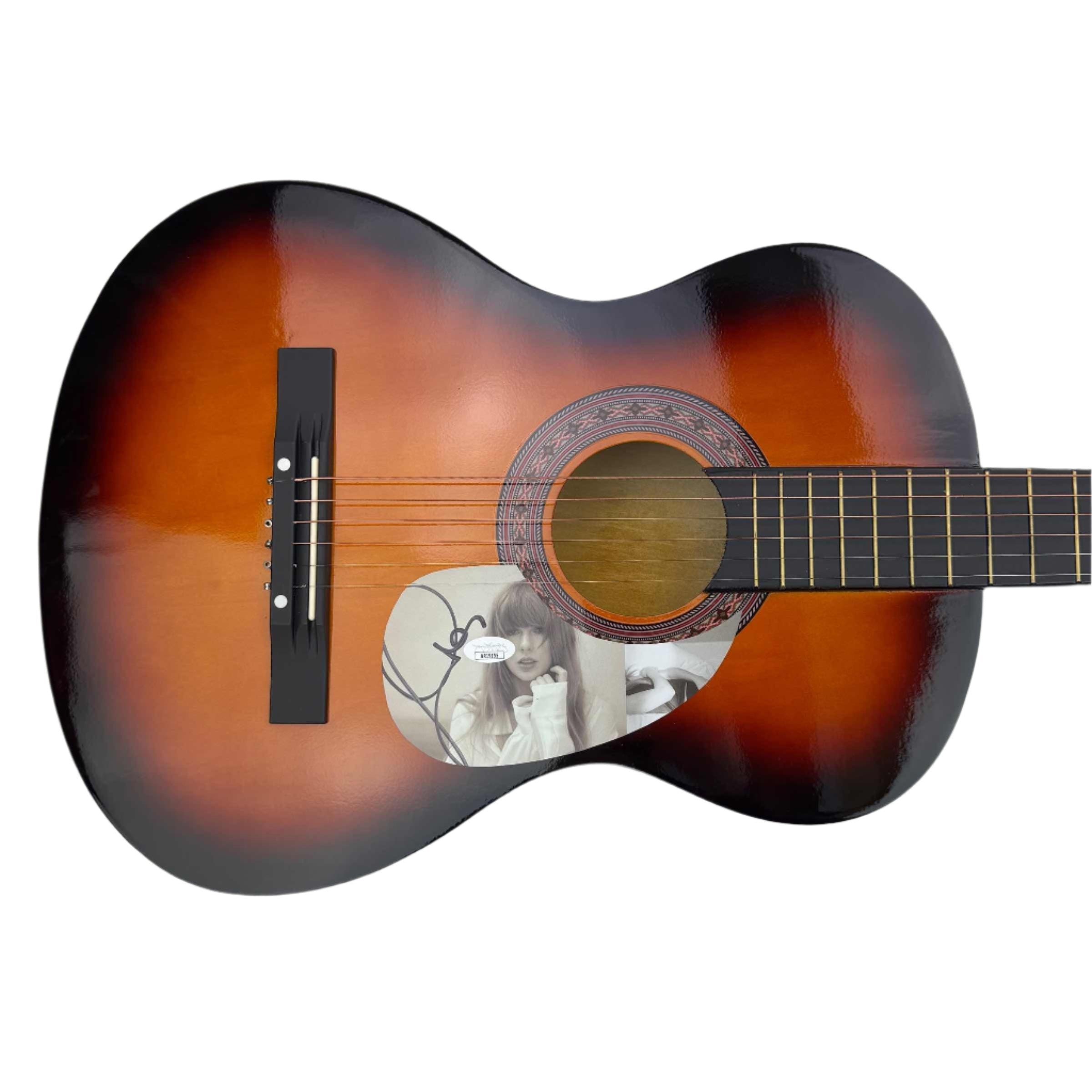 Autographed/Signed Taylor Swift 38" Brown Acoustic Guitar Music Instrument JSA Holo