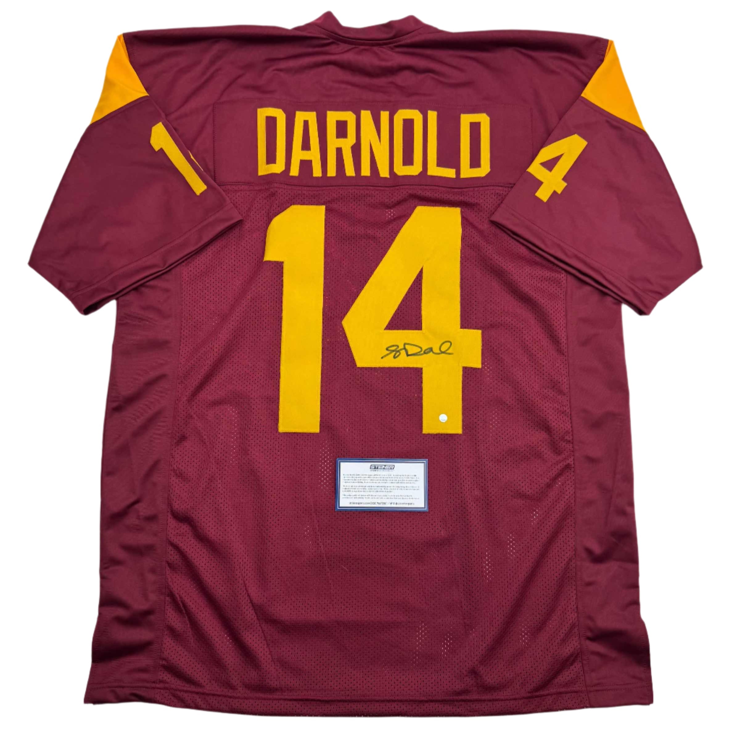 Autographed/Signed Sam Darnold USC Southen Cal Maroon College Football Jersey Steiner Holo