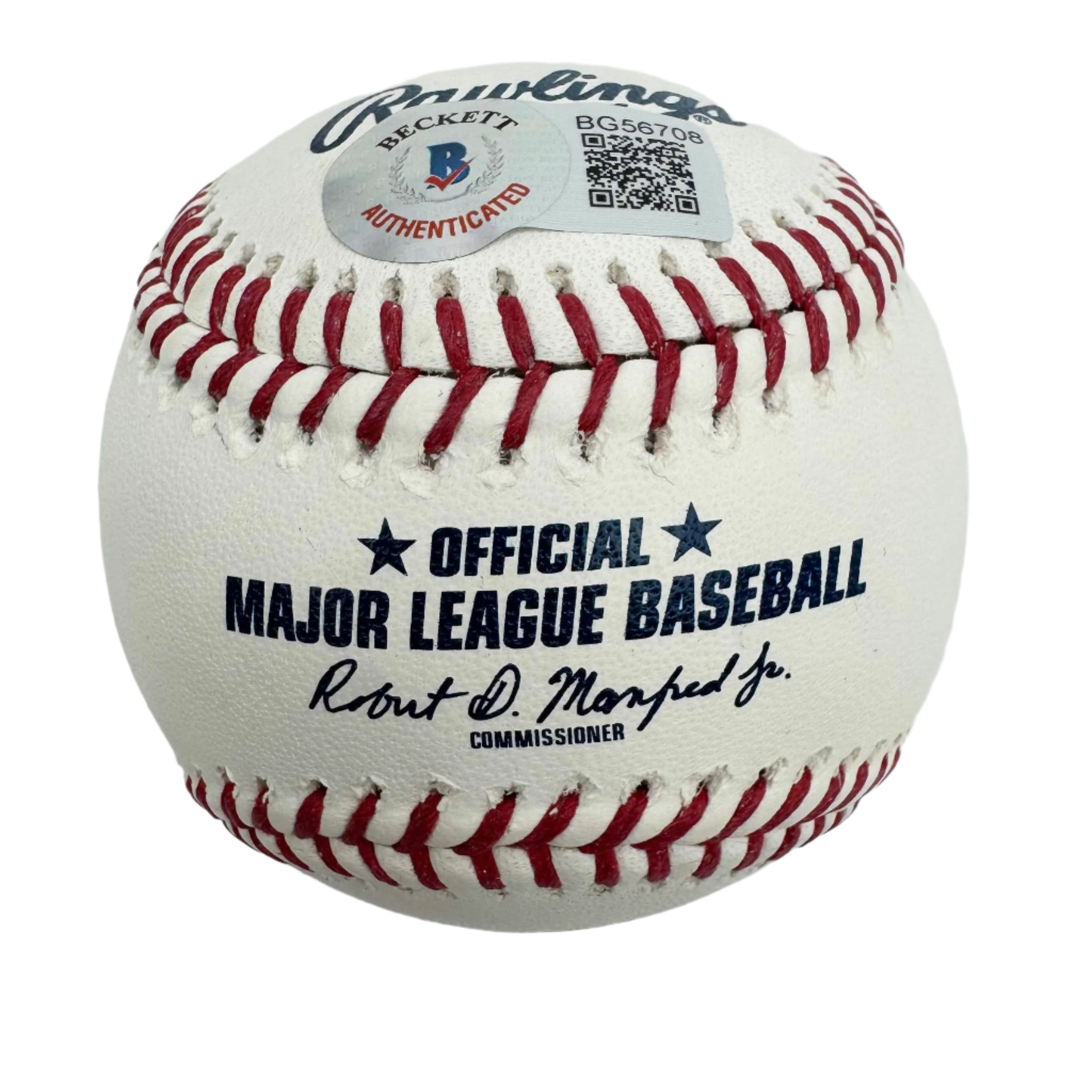 Autographed/Signed Ronald Acuna Jr. "Acuna Matata" Rawlings Official Major League ROML Baseball Beckett BAS COA