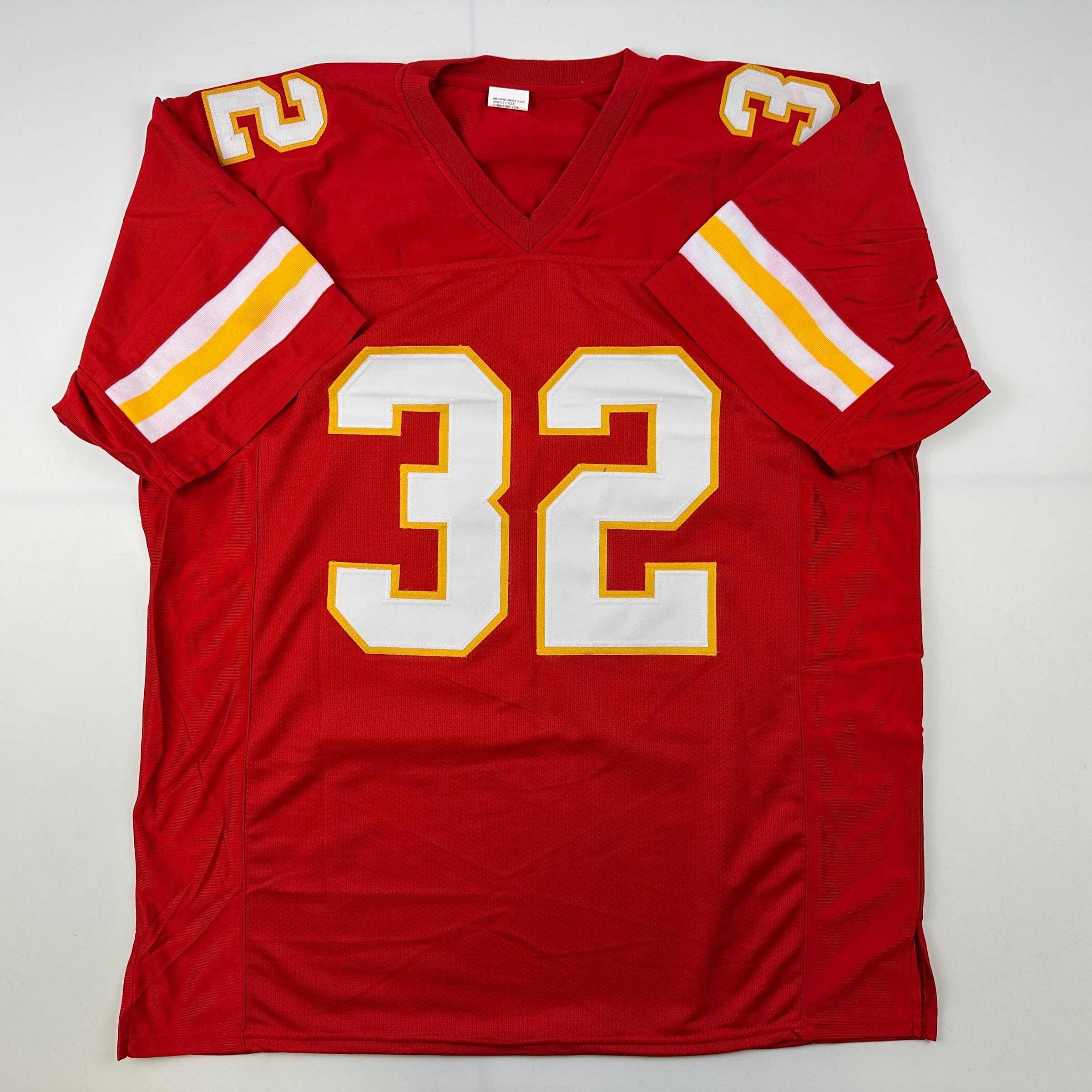 Facsimile Autographed Tyrann Mathieu Kansas City Red Reprint Laser Auto Football Jersey Size Men's XL