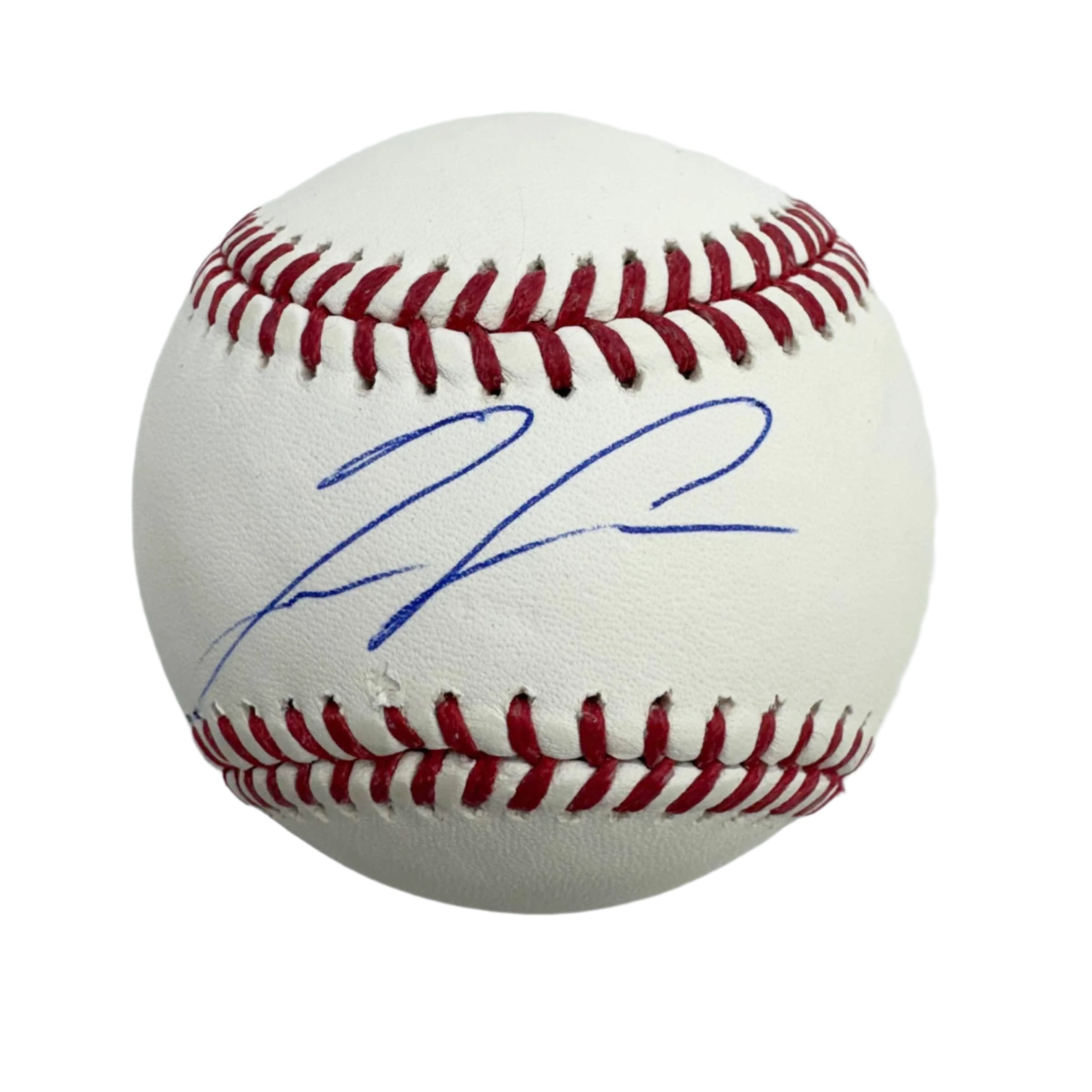 Autographed/Signed Ronald Acuna Jr. Rawlings Official Major League ROML Baseball Fanatics COA