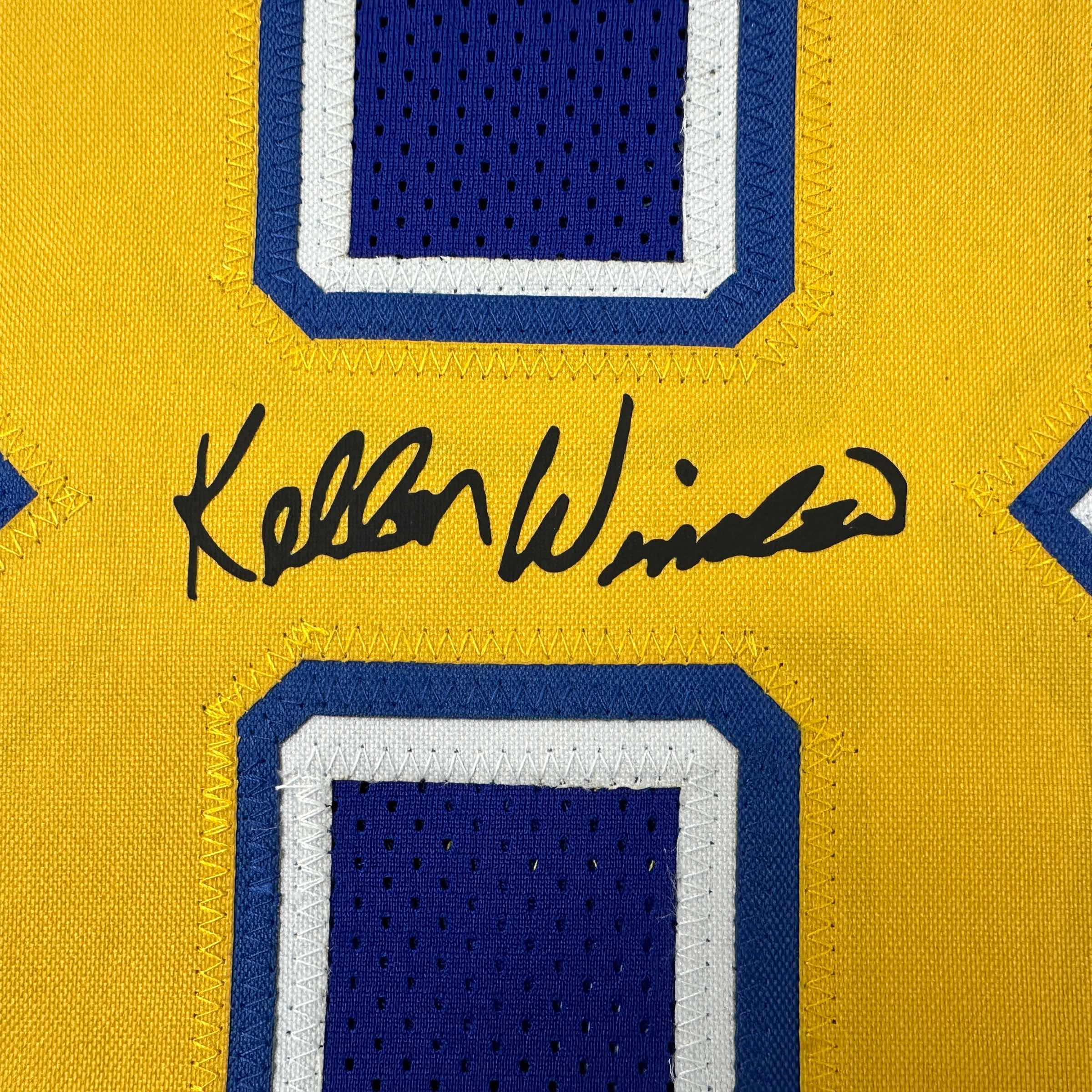 Framed Facsimile Autographed Kellen Winslow Sr. 35x39 San Diego Blue Reprint Laser Auto Football Jersey
