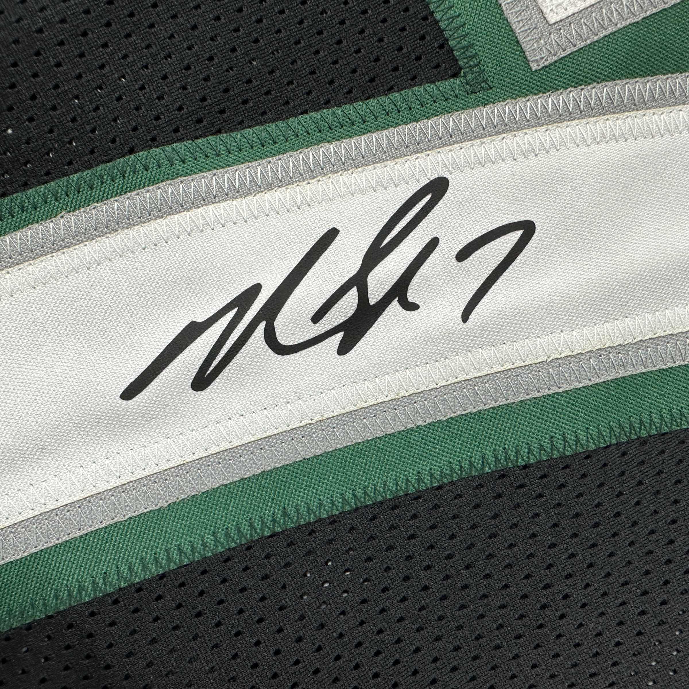 Facsimile Autographed Michael Mike Vick Philadelphia Black Reprint Laser Auto Football Jersey Size Men's XL