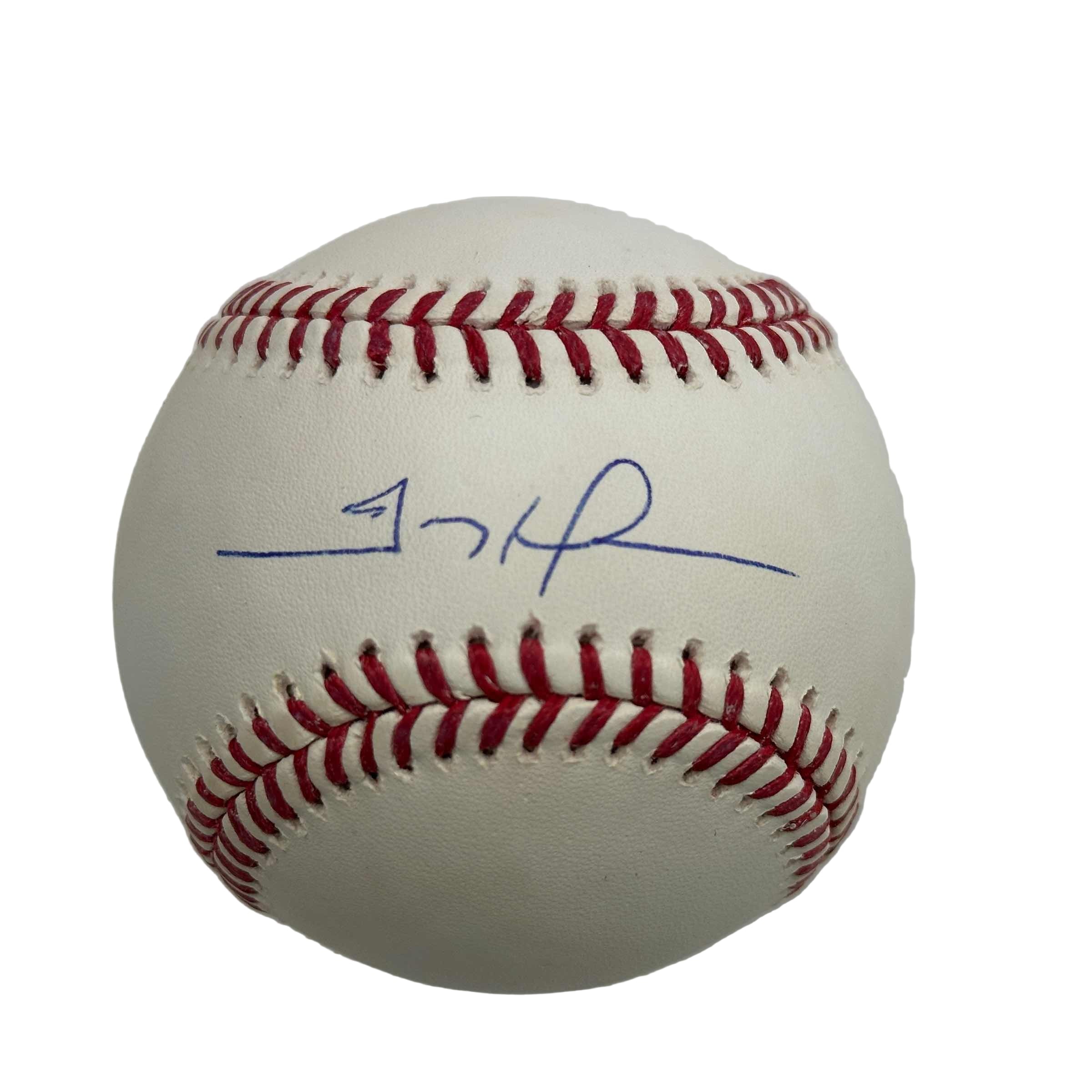Autographed/Signed Trevor Hoffman Rawlings Official Major League Baseball ROML Beckett BAS COA