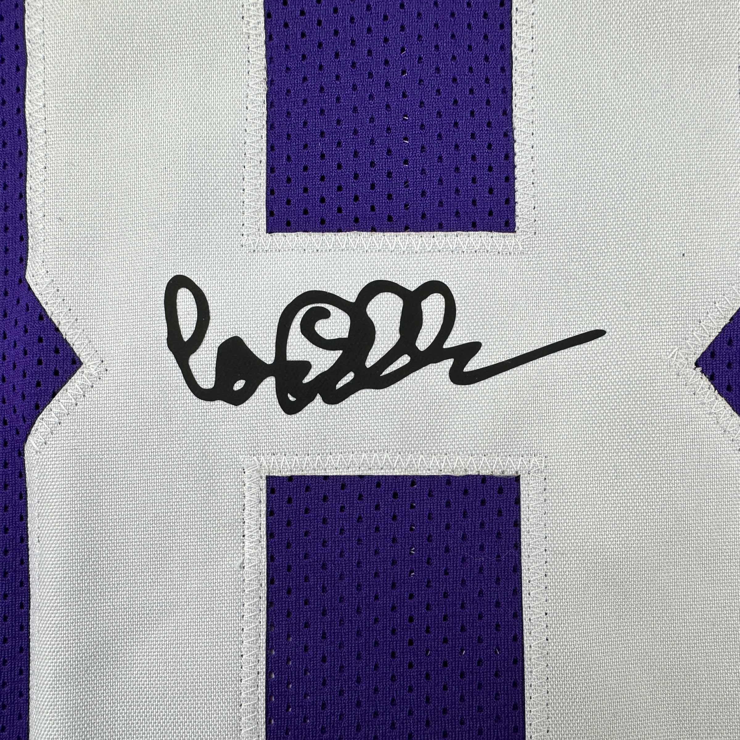 Framed Facsimile Autographed Carl Eller 35x39 Minnesota Purple Reprint Laser Auto Football Jersey