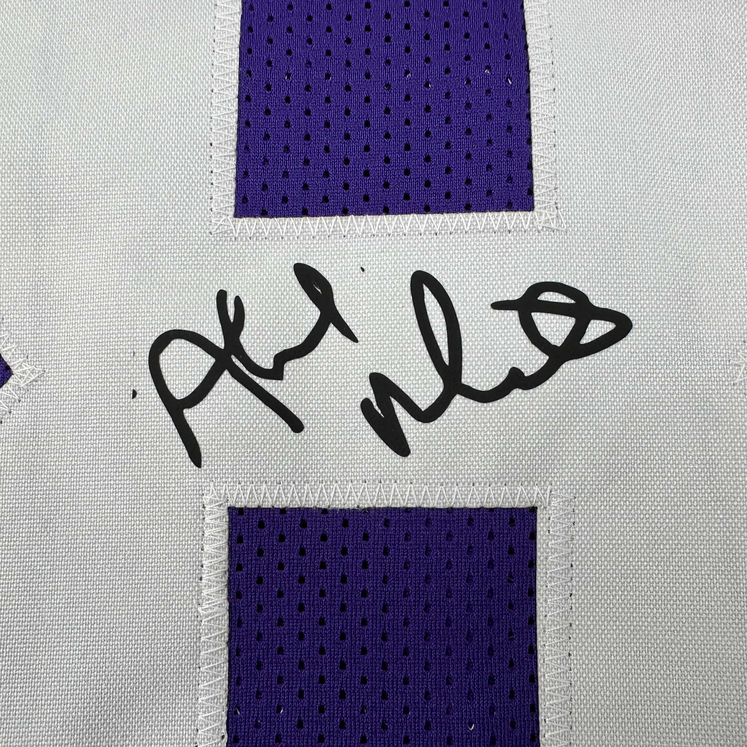 Facsimile Autographed Ahmad Rashad Minnesota Purple Reprint Laser Auto Football Jersey Size Men's XL