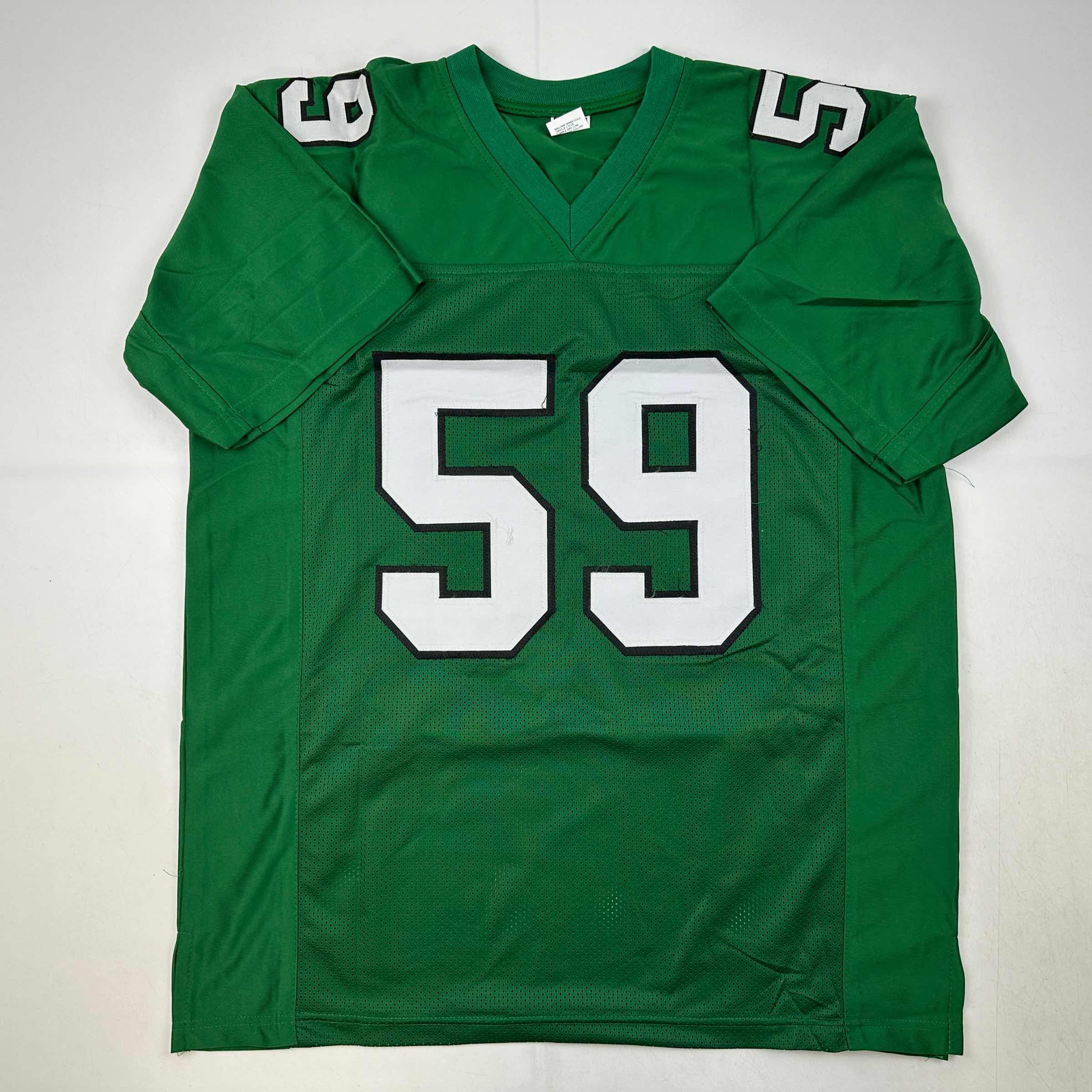 Facsimile Autographed Seth Joyner Philadelphia Kelly Green Reprint Laser Auto Football Jersey Size Men's XL