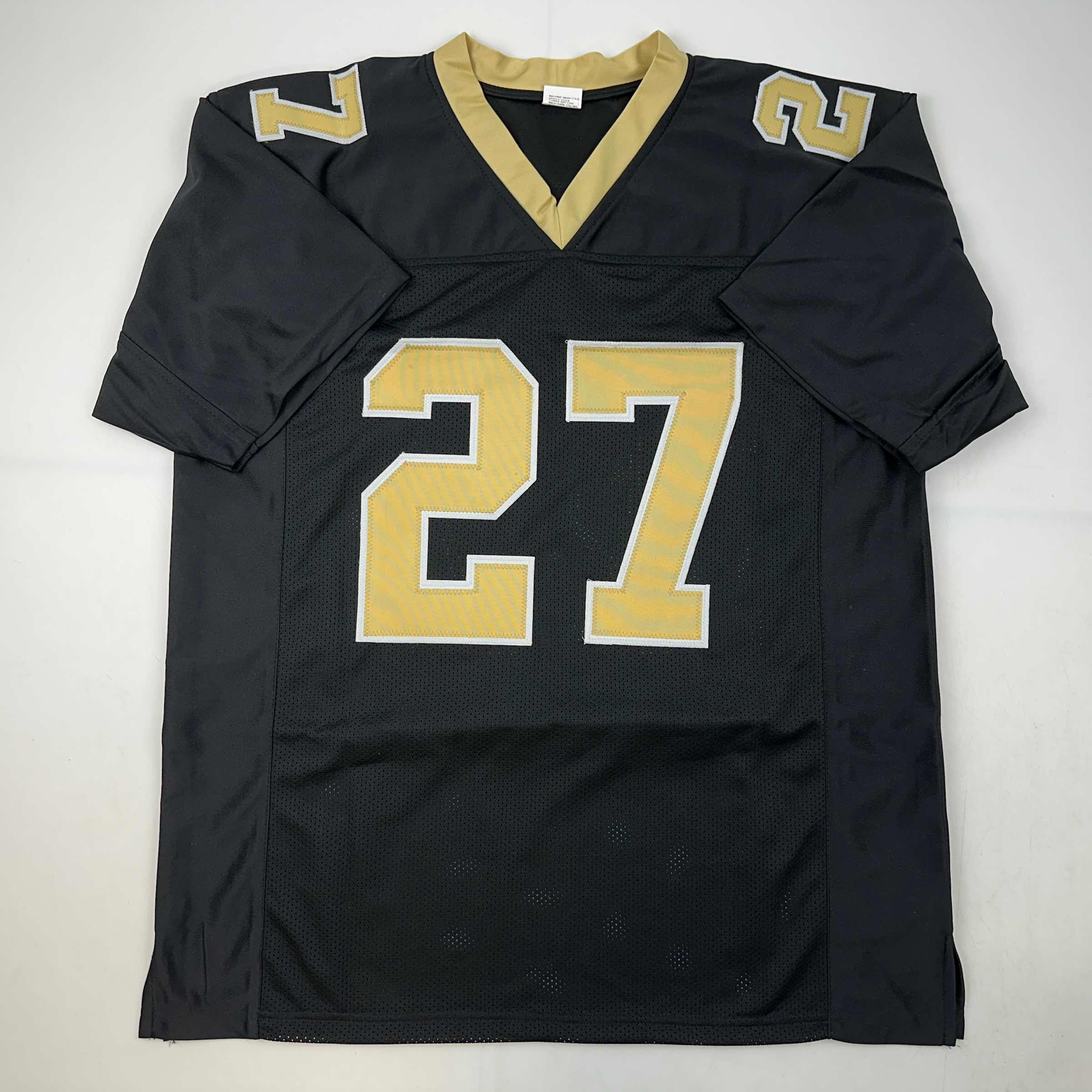 Facsimile Autographed Malcolm Jenkins New Orleans Black Reprint Laser Auto Football Jersey Size Men's XL