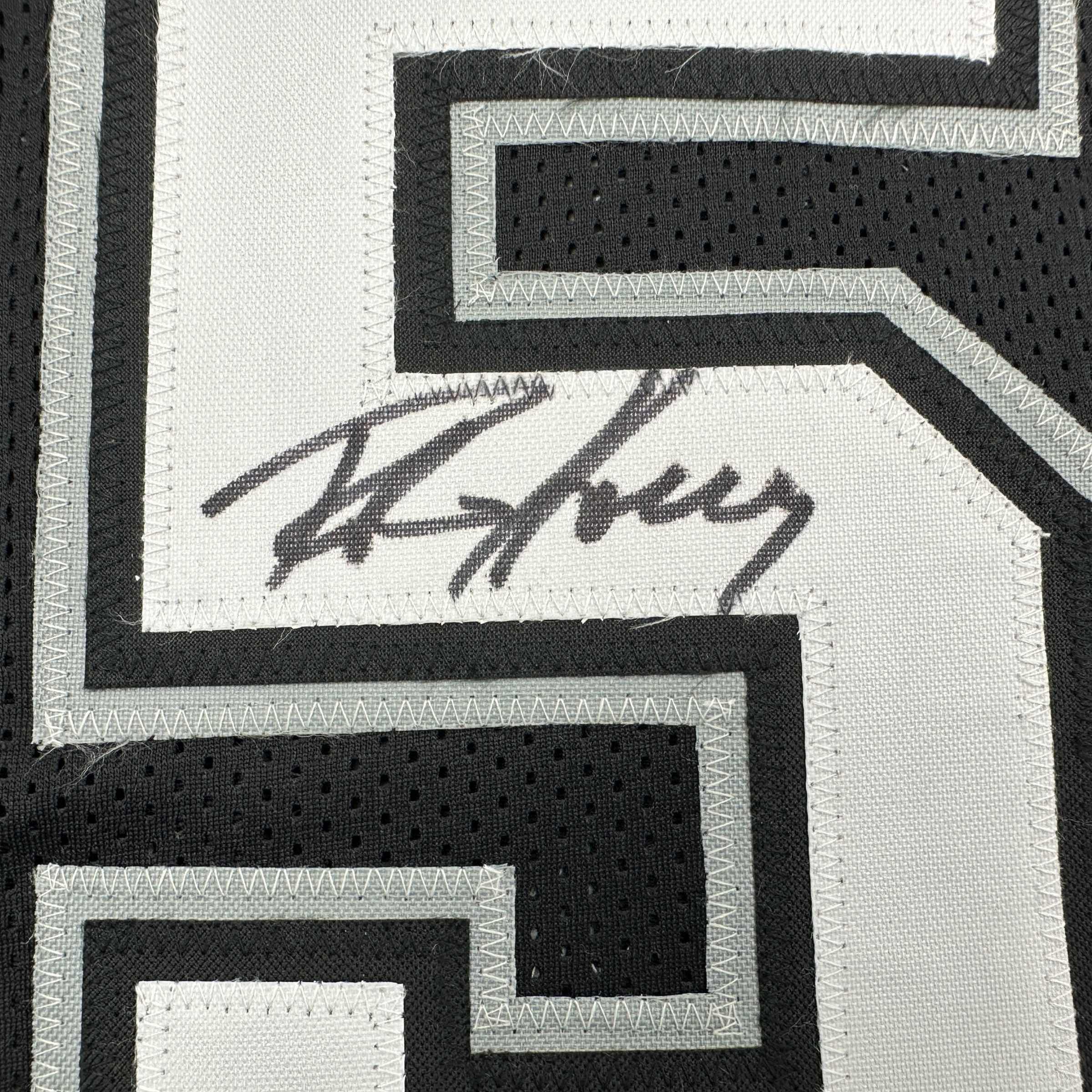 Autographed/Signed Robert Horry San Antonio Black Basketball Jersey Beckett BAS COA