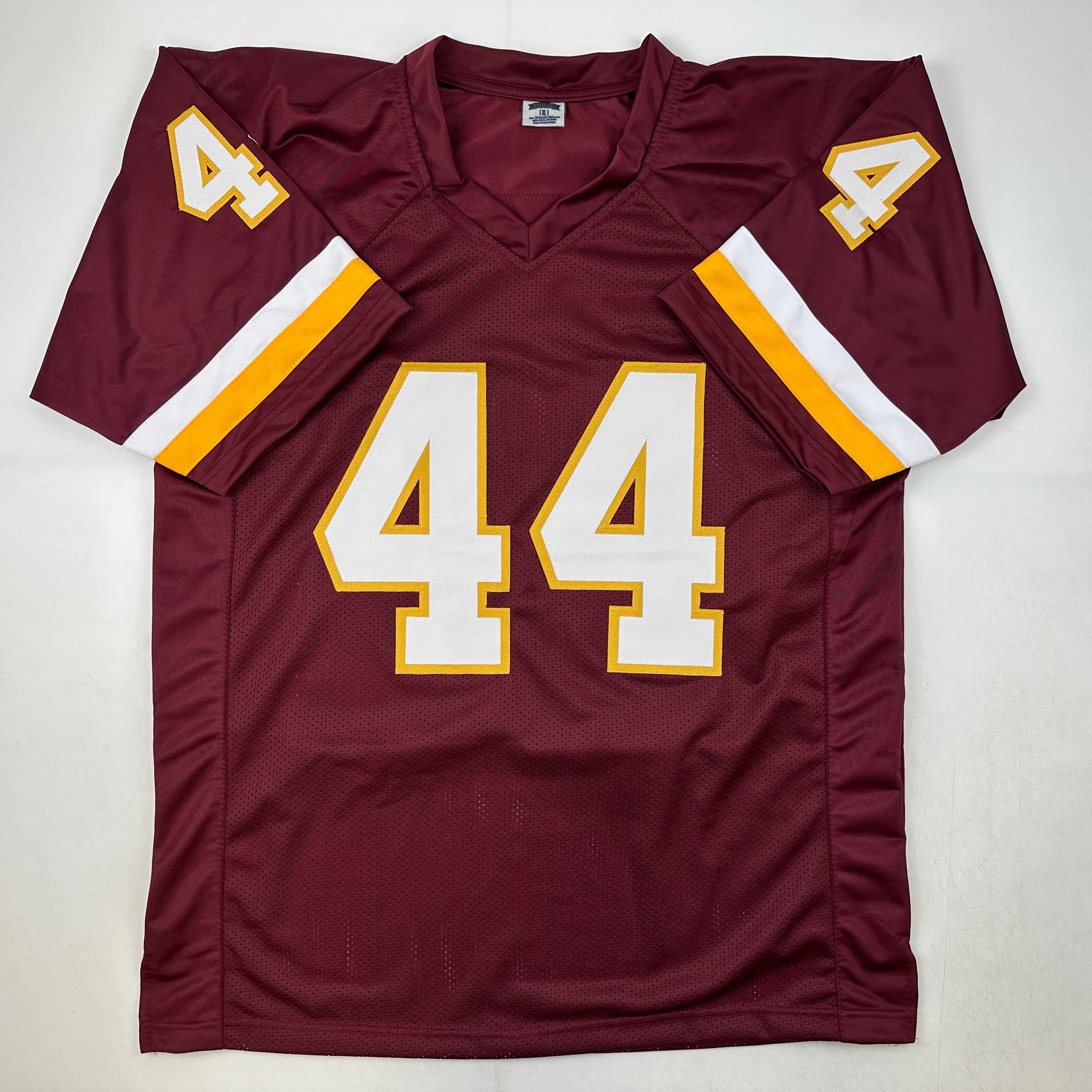 Facsimile Autographed John Riggins Washington Red Reprint Laser Auto Football Jersey Size Men's XL
