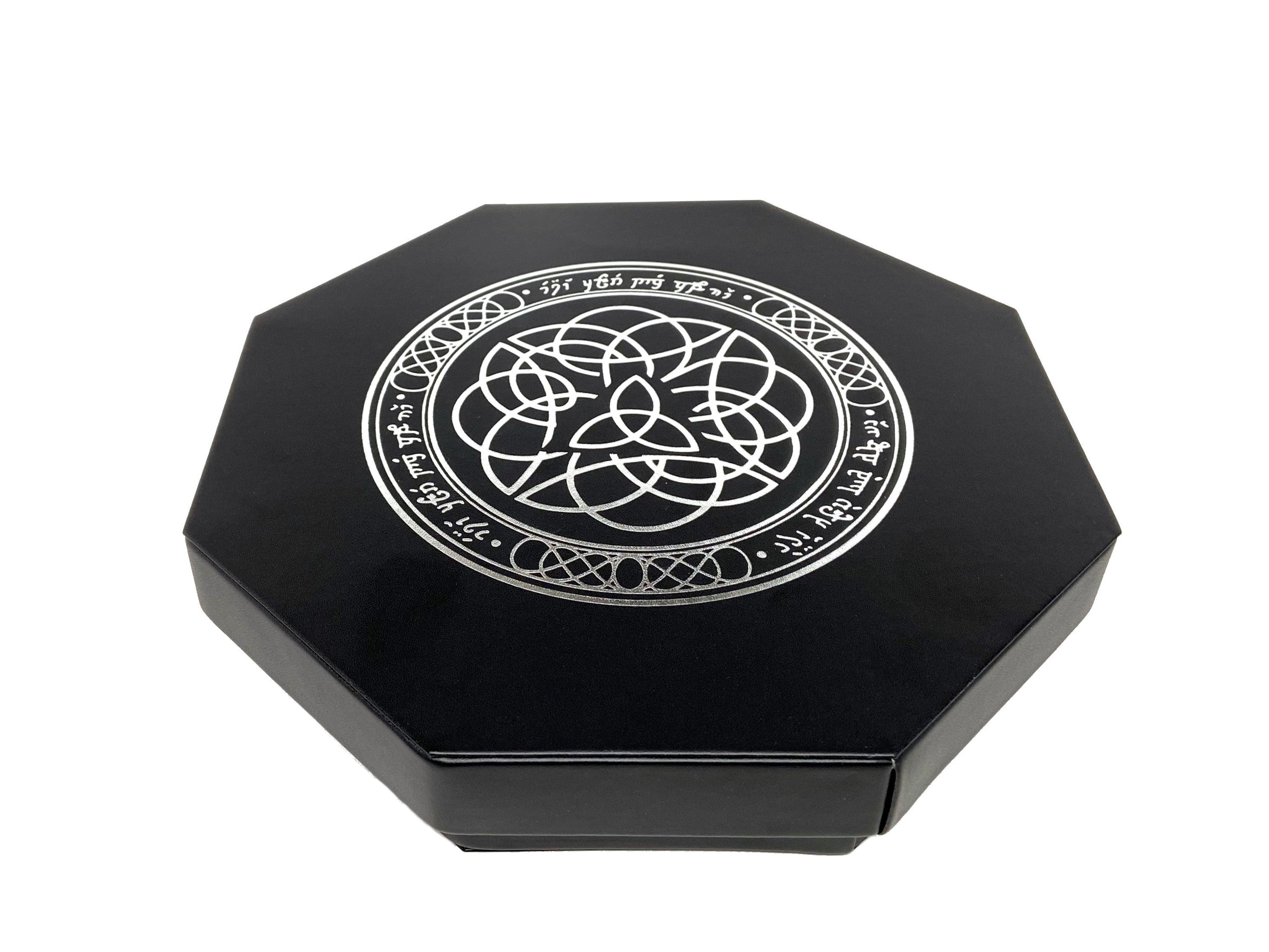 (Pre-Order) Elven Runes Dice Tray With Dice Staging Area and Lid