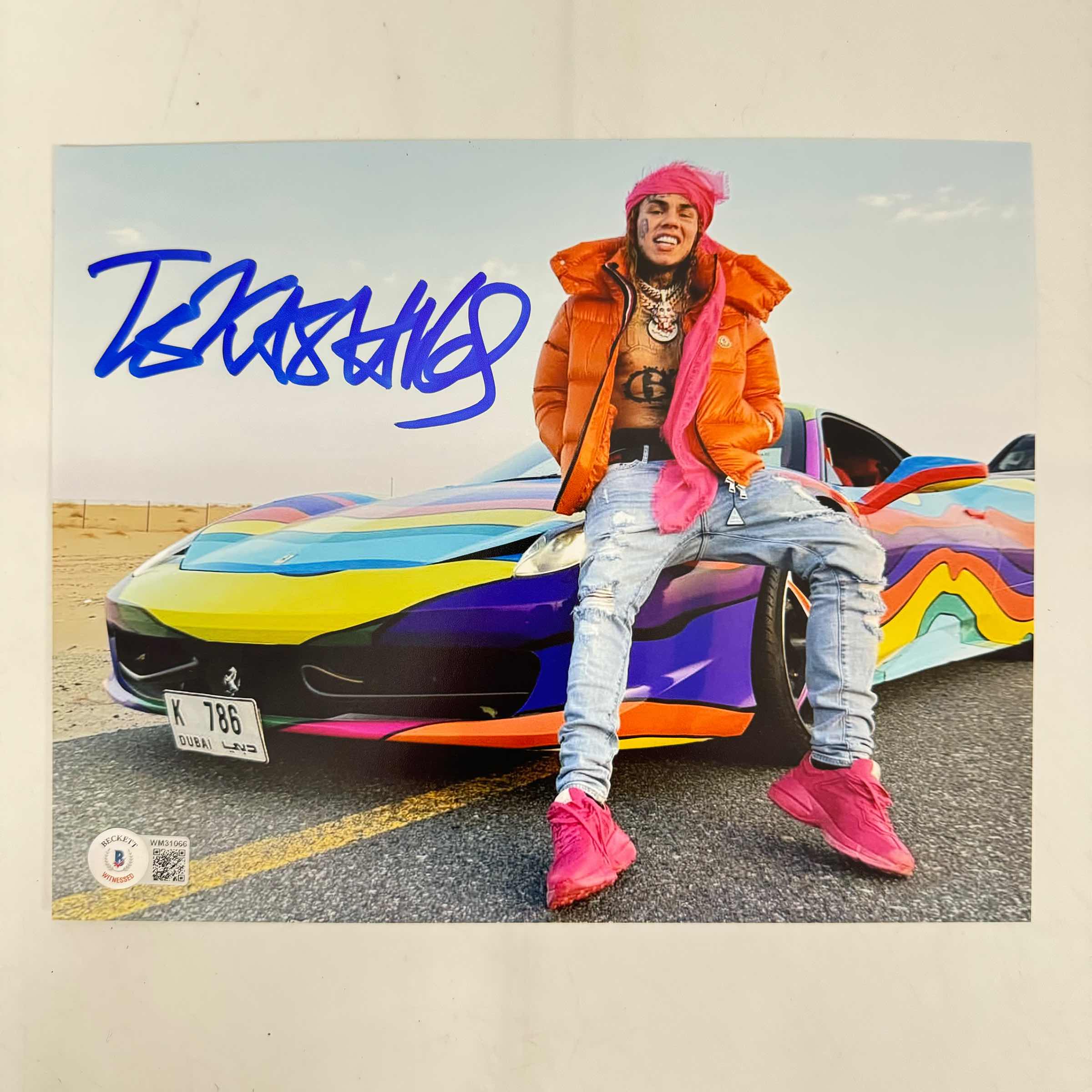 Autographed/Signed Tekashi 6ix9ine Daniel Hernandez 8x10 Photo JSA COA