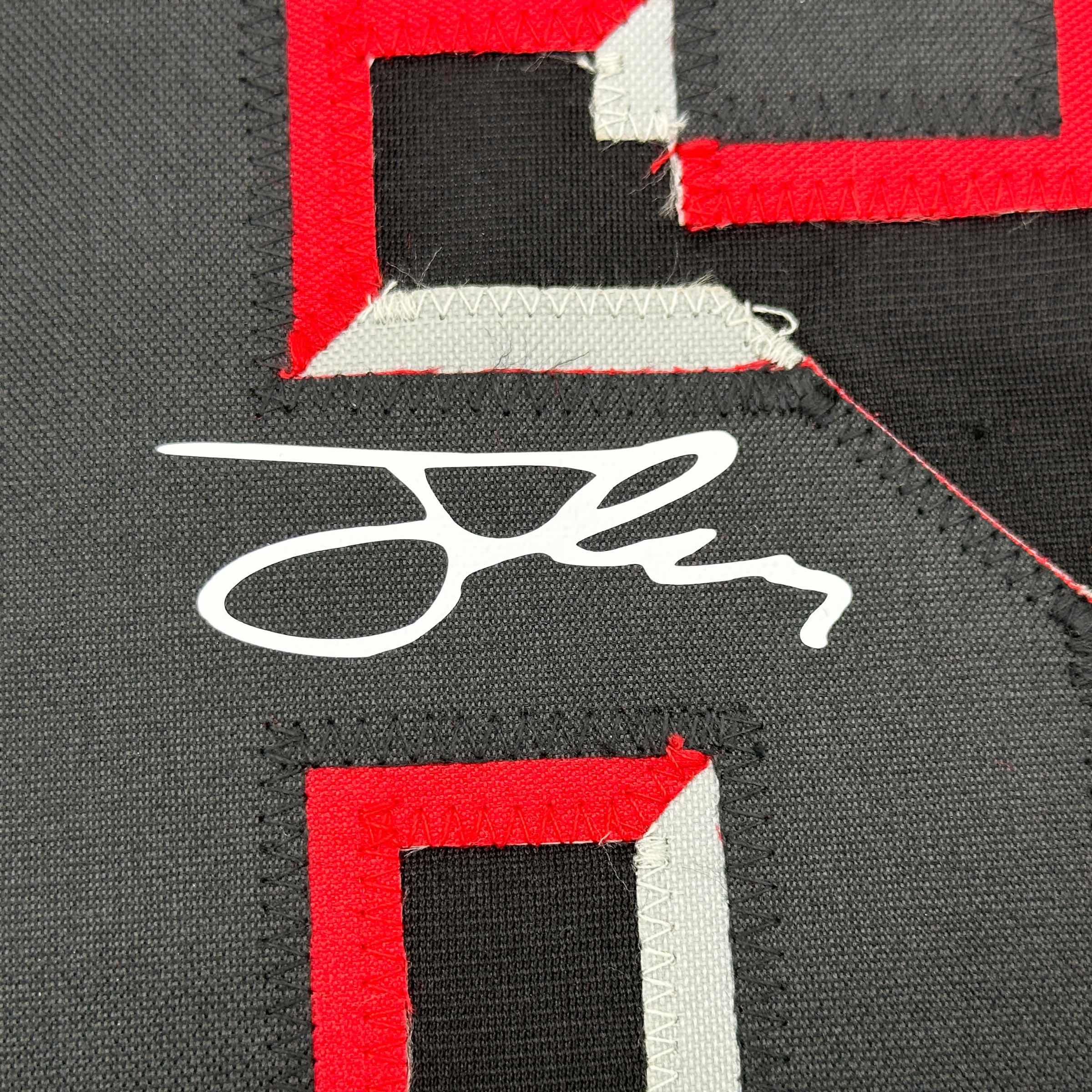 Facsimile Autographed Jonathan India Cincinnati Black City Connect Reprint Laser Auto Baseball Jersey Size Men's XL