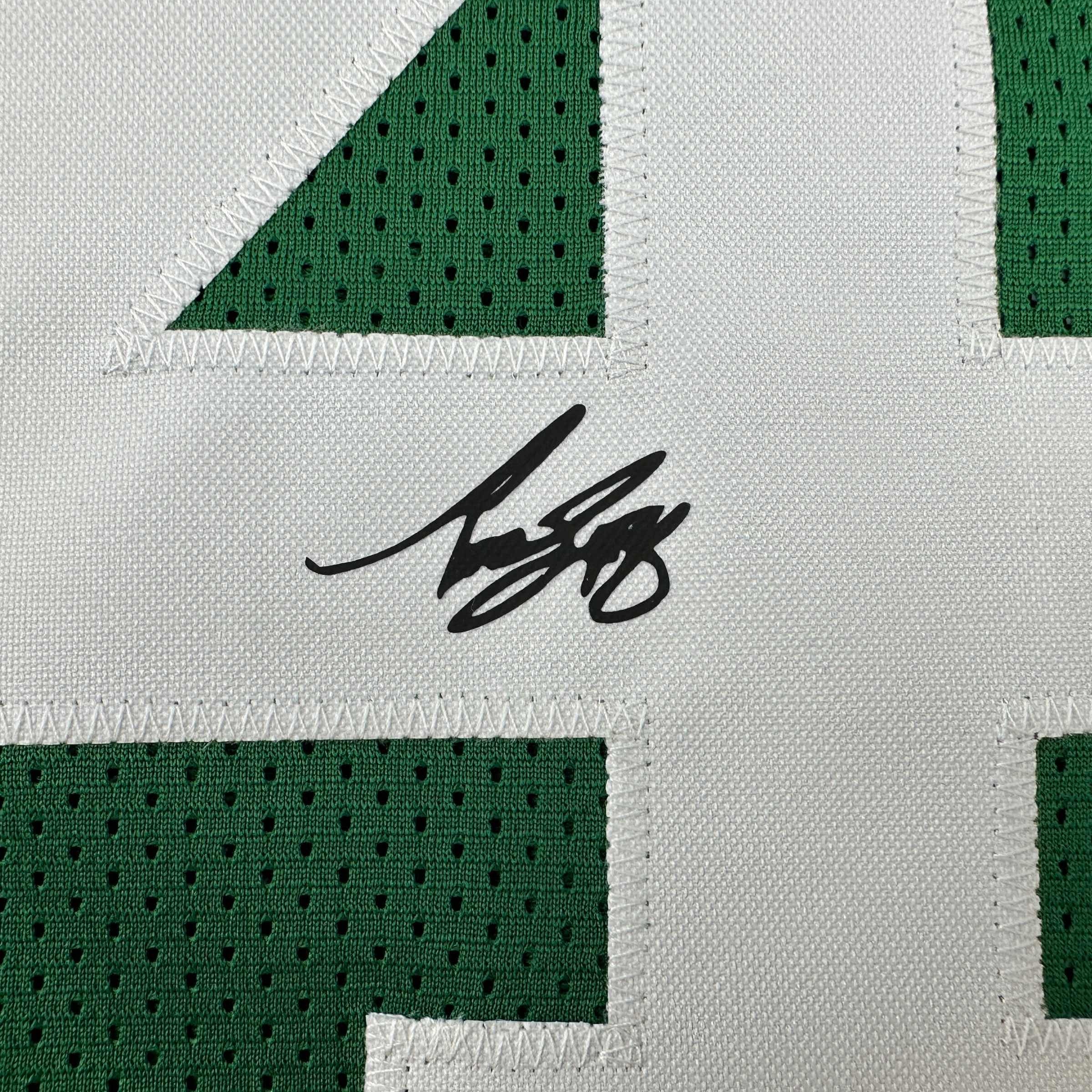 Facsimile Autographed Bob Cousy Boston Green Reprint Laser Auto Basketball Jersey Size Men's XL