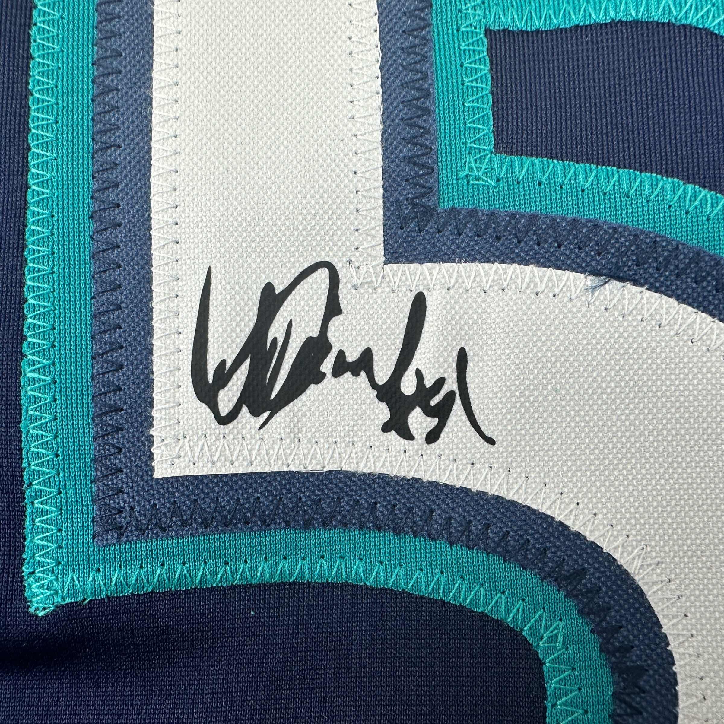 Facsimile Autographed Ichiro Suzuki Seattle Blue Reprint Laser Auto Baseball Jersey Size Men's XL
