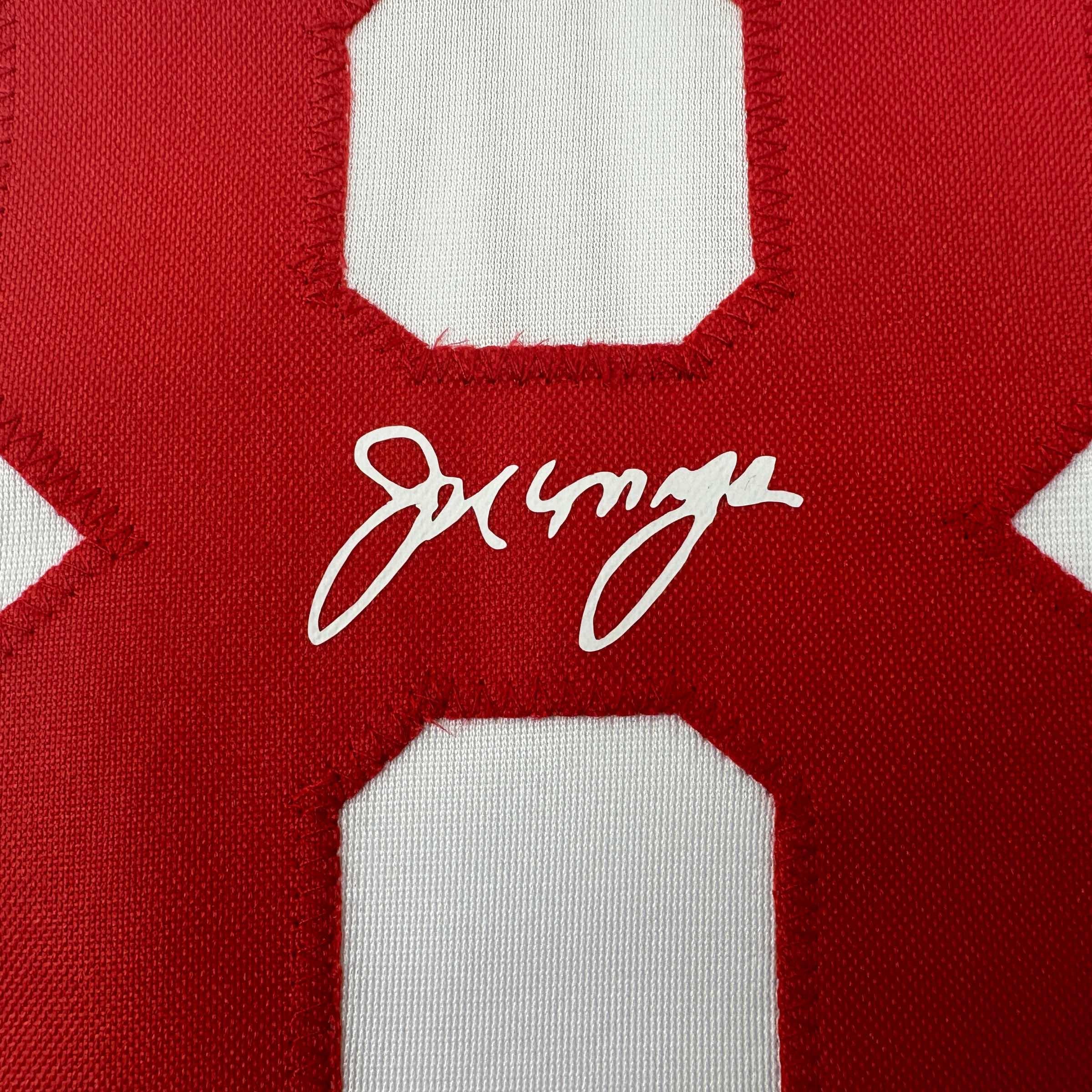 Facsimile Autographed Joe Morgan Cincinnati White Reprint Laser Auto Baseball Jersey Size Men's XL