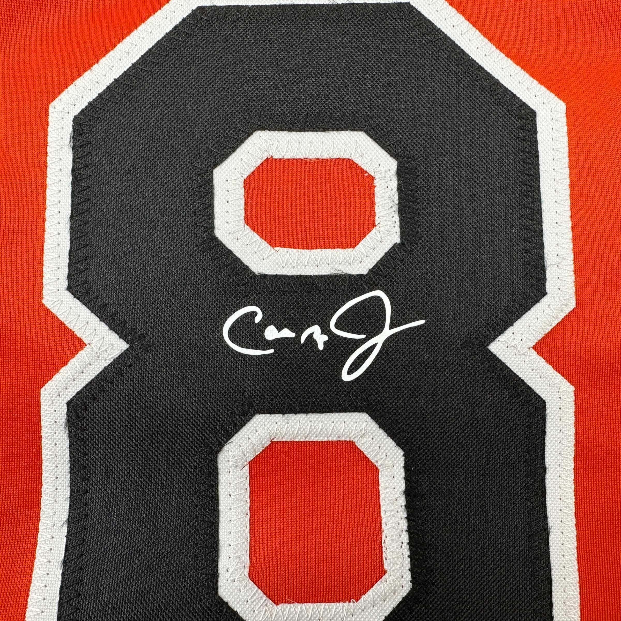 Facsimile Autographed Cal Ripken Jr. Baltimore Orange Reprint Laser Auto Baseball Jersey Size Men's XL