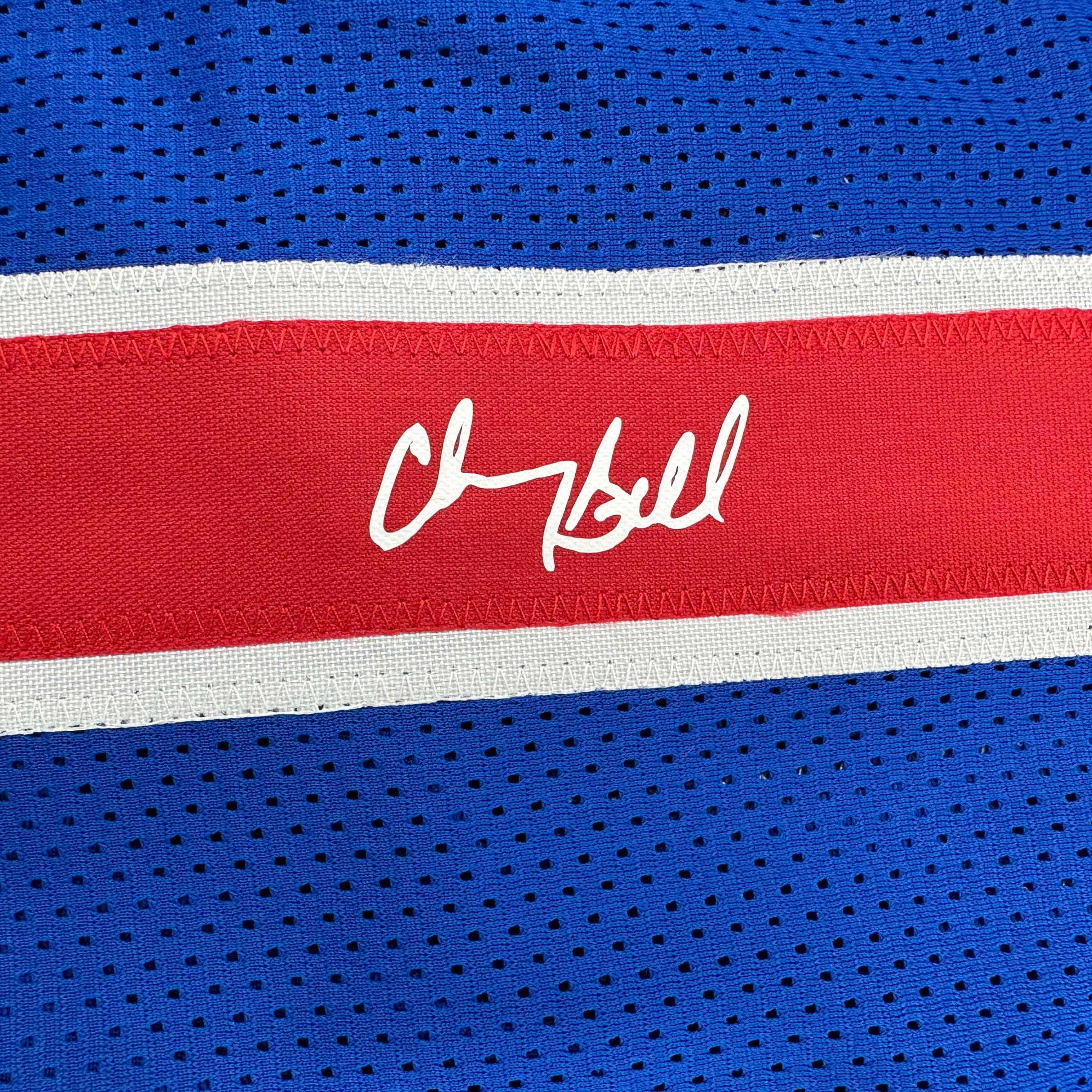 Facsimile Autographed Chauncey Billups Detroit Blue Reprint Laser Auto Basketball Jersey Size Men's XL