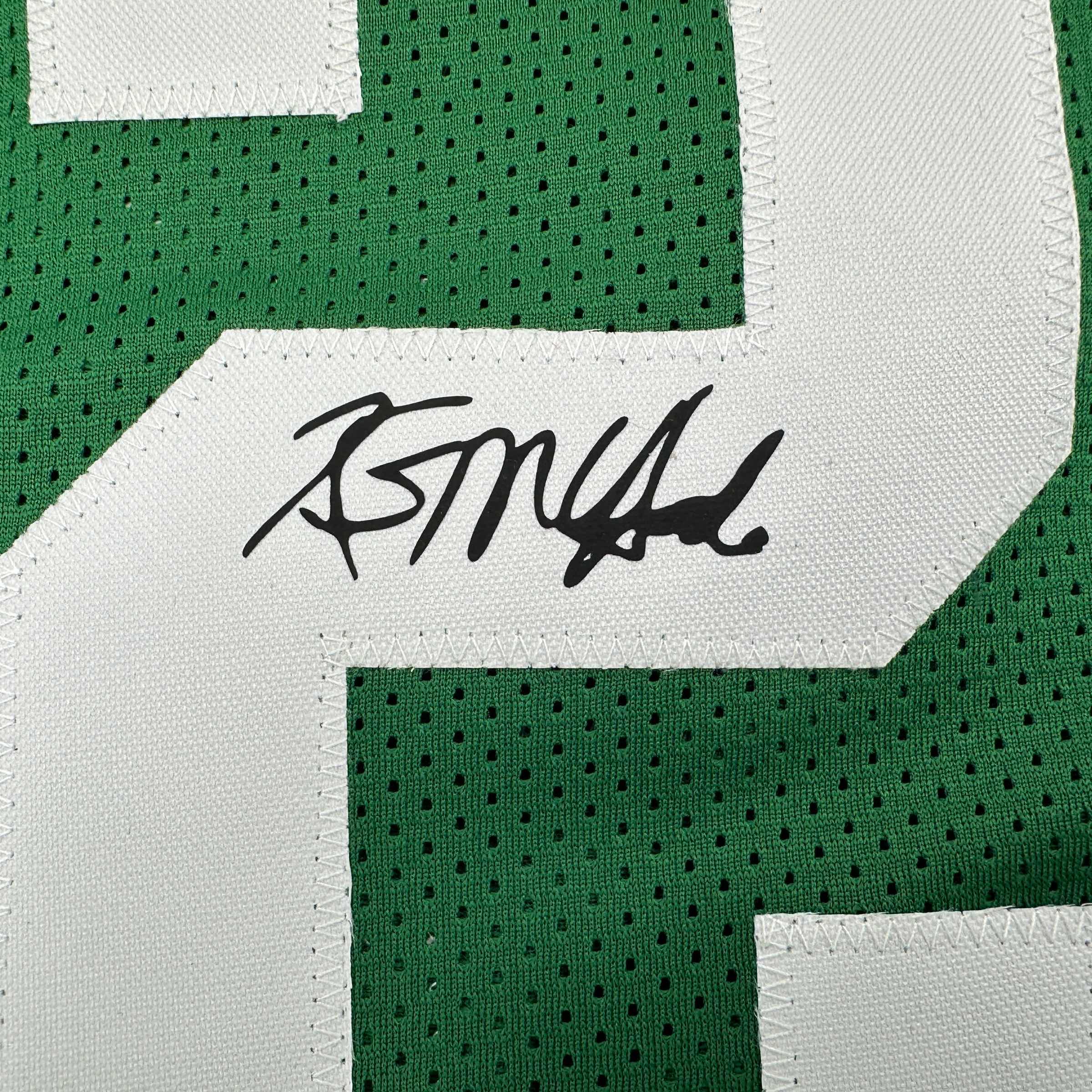 Framed Facsimile Autographed Kevin McHale 35x39 Boston Green Reprint Laser Auto Basketball Jersey
