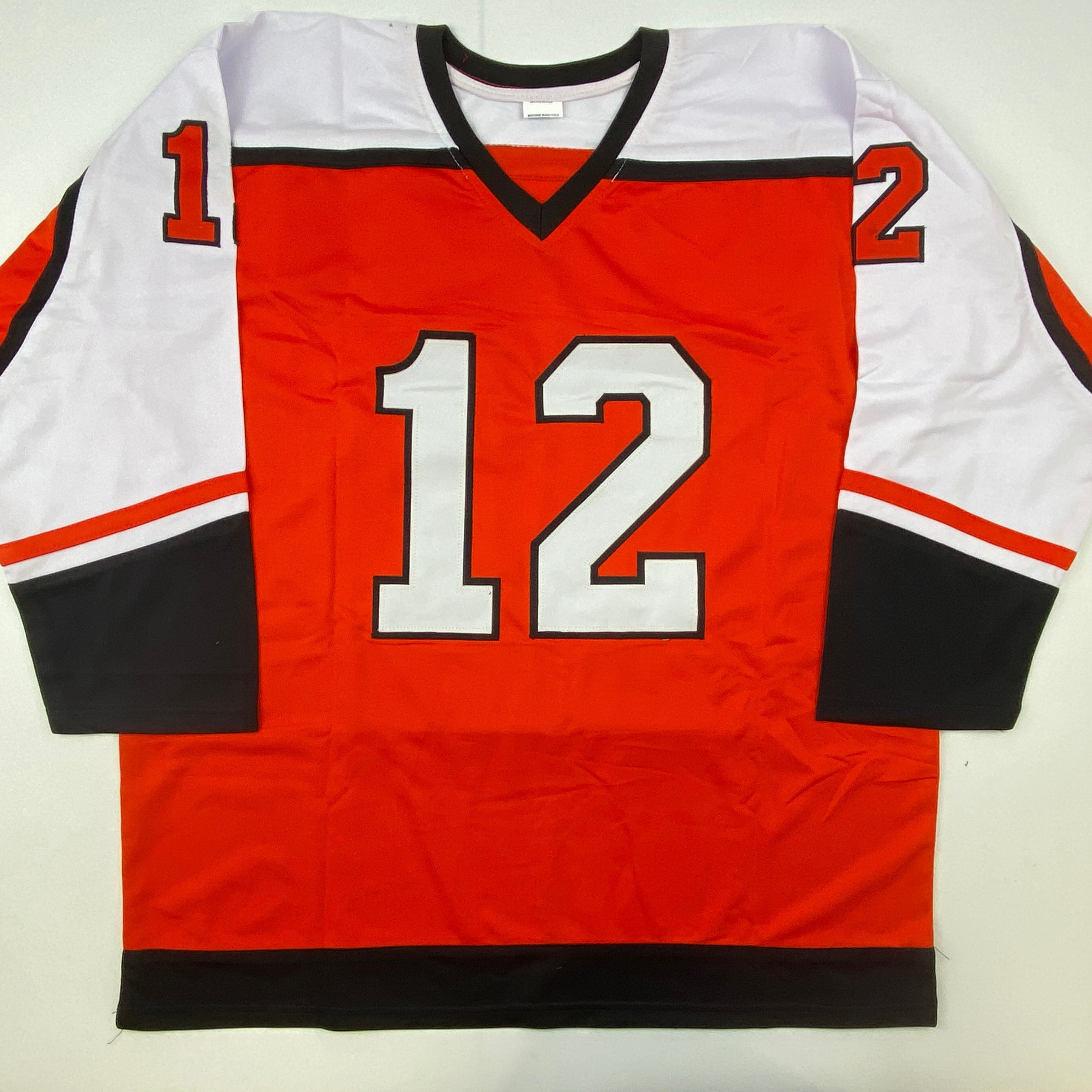 Autographed/Signed Tim Kerr Philadelphia Orange Hockey Jersey JSA COA