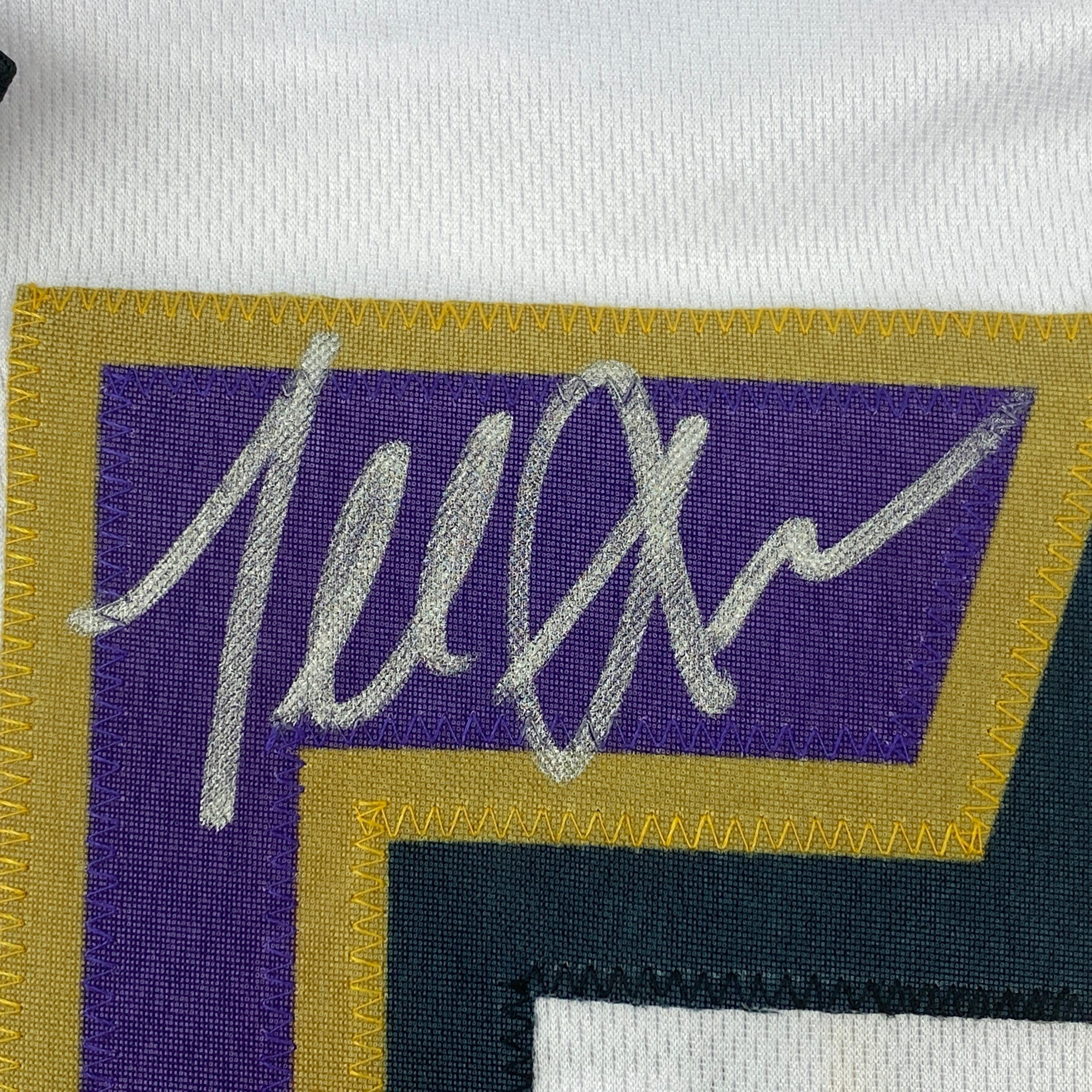 Autographed/Signed Terrell Suggs Baltimore White Football Jersey JSA COA