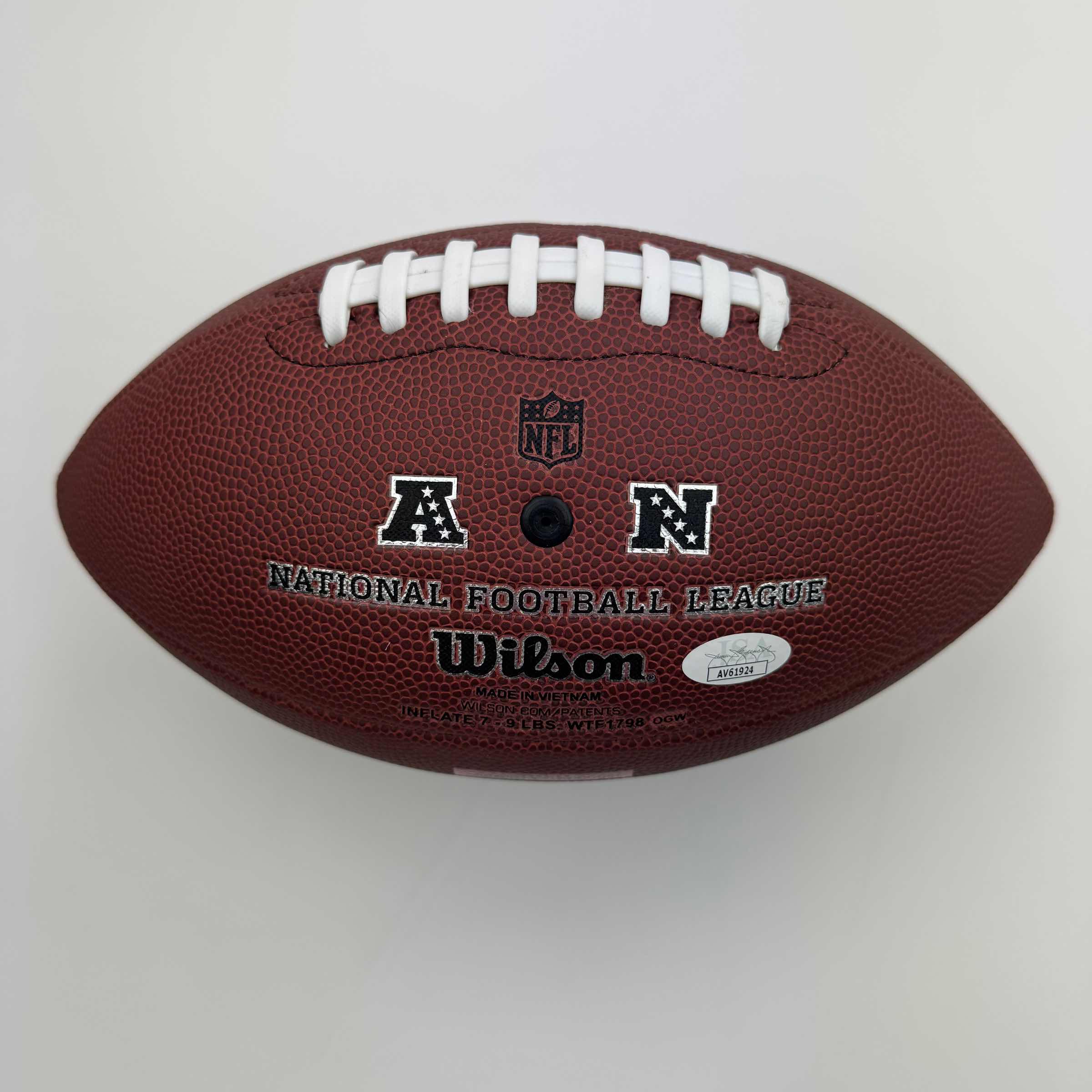 Autographed/Signed C.J. CJ Stroud Houston Texans Wilson Junior Brown Football JSA COA